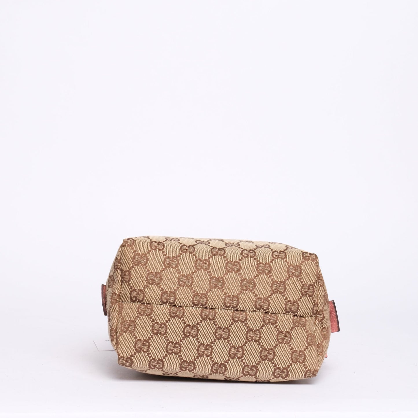 Gucci Pink Leather & Brown Monogram Mini Tote Bag