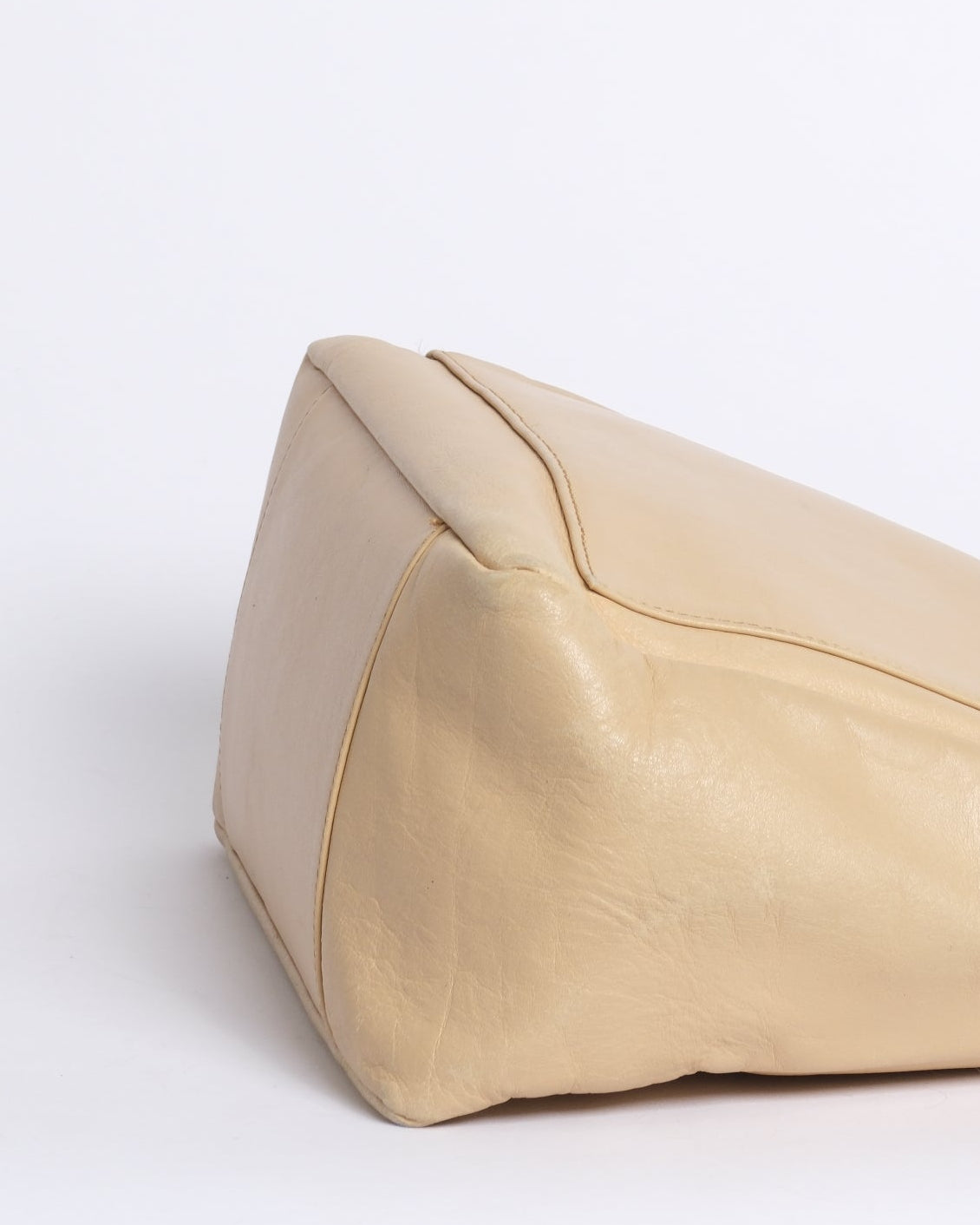 Gucci Tan Leather Bamboo Handle Shoulder Bag