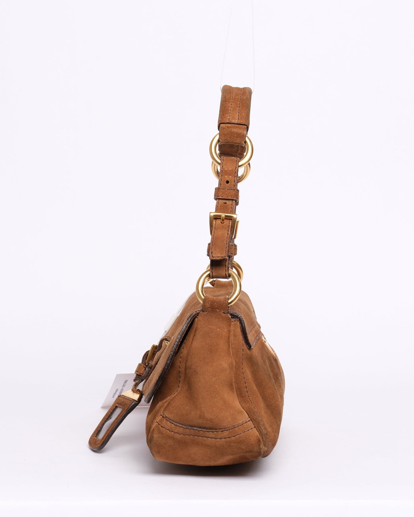 Prada Brown Suede Shoulder Bag