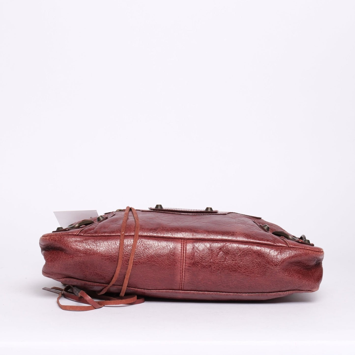 Balenciaga Maroon Leather First City Bag