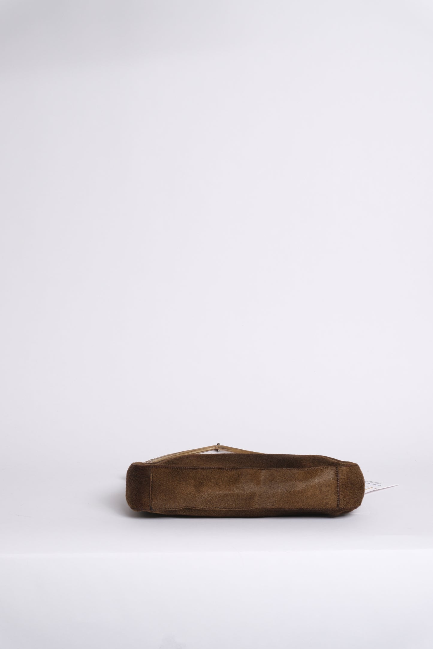 Prada Brown Pony Hair Acrylic Antler Handle Bag