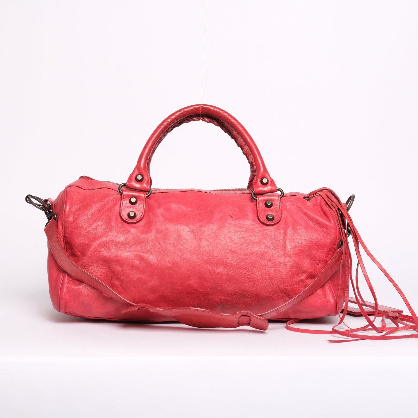 Balenciaga Fuschia Twiggy City Rounded Bag