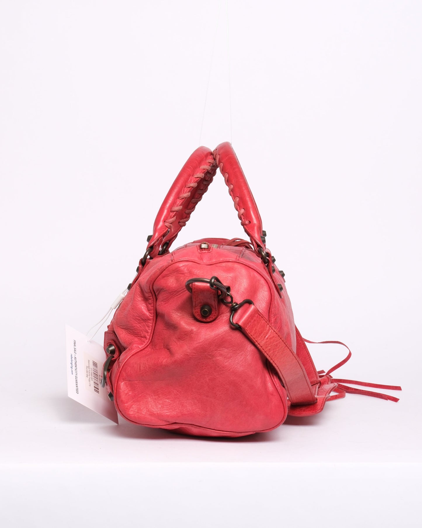 Balenciaga Fuschia Twiggy City Rounded Bag