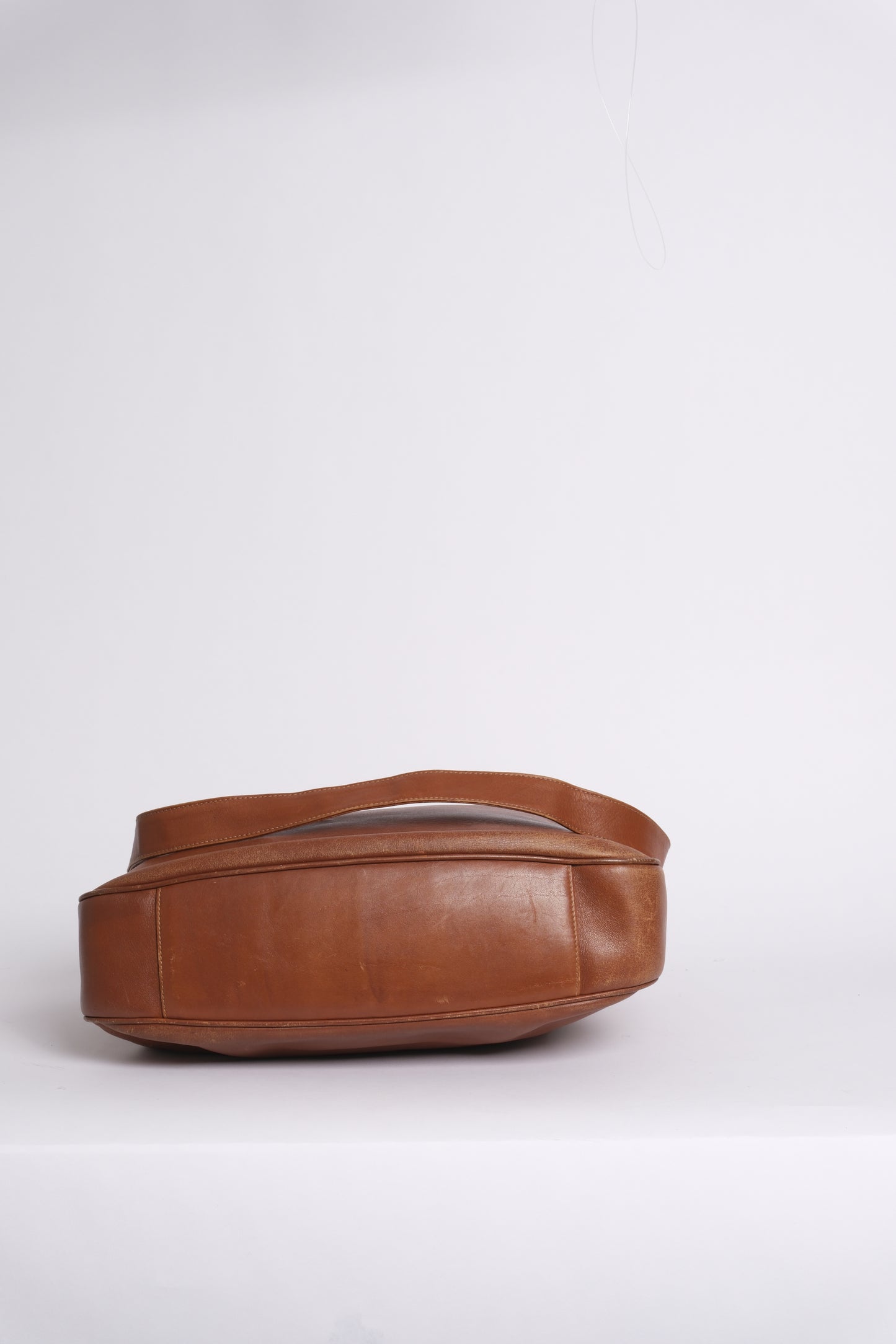 Gucci Brown Lambskin Bamboo Handle 2-Way Tote Bag