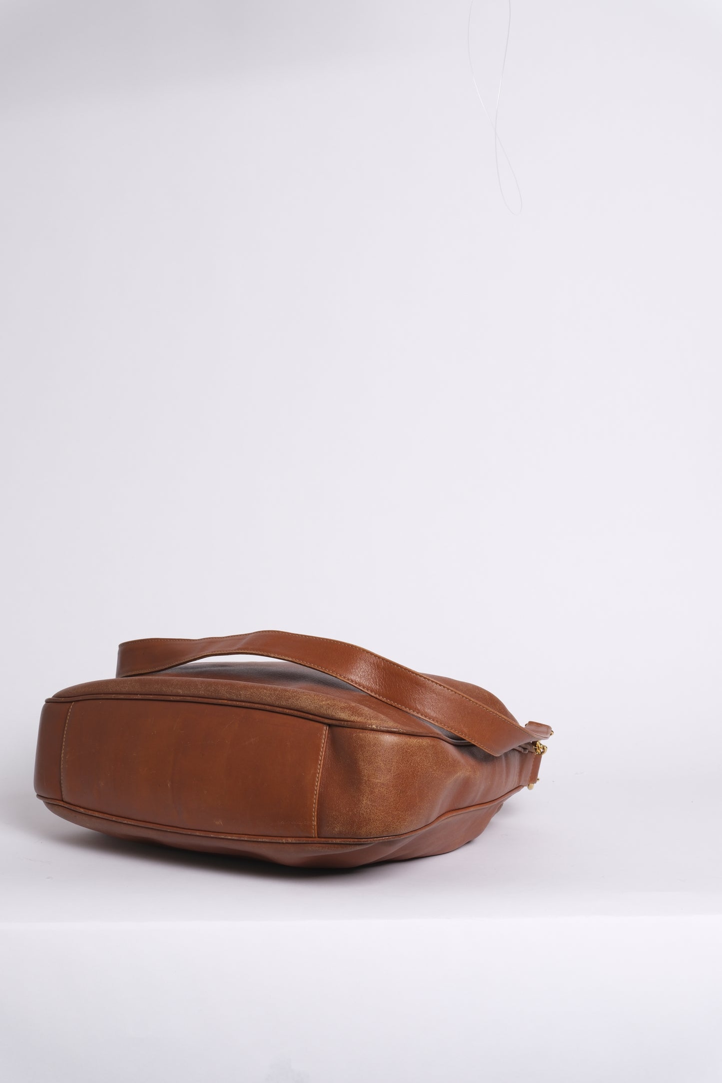 Gucci Brown Lambskin Bamboo Handle 2-Way Tote Bag