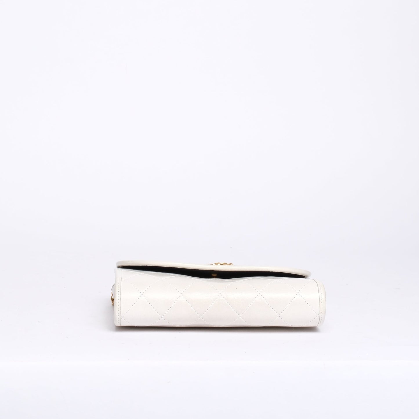 Chanel White Lambskin Small Gabrielle Flap Bag
