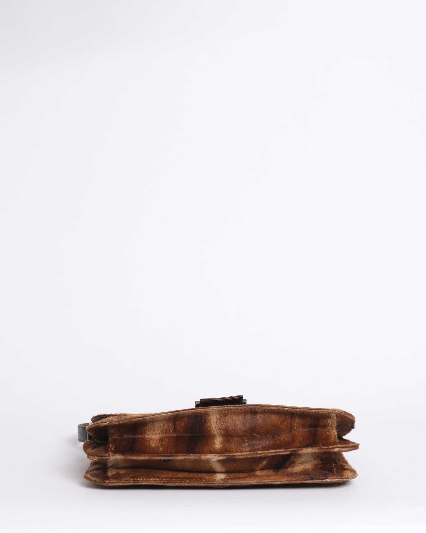 Fendi Ponyhair Squared Baguette Shoulder Bag