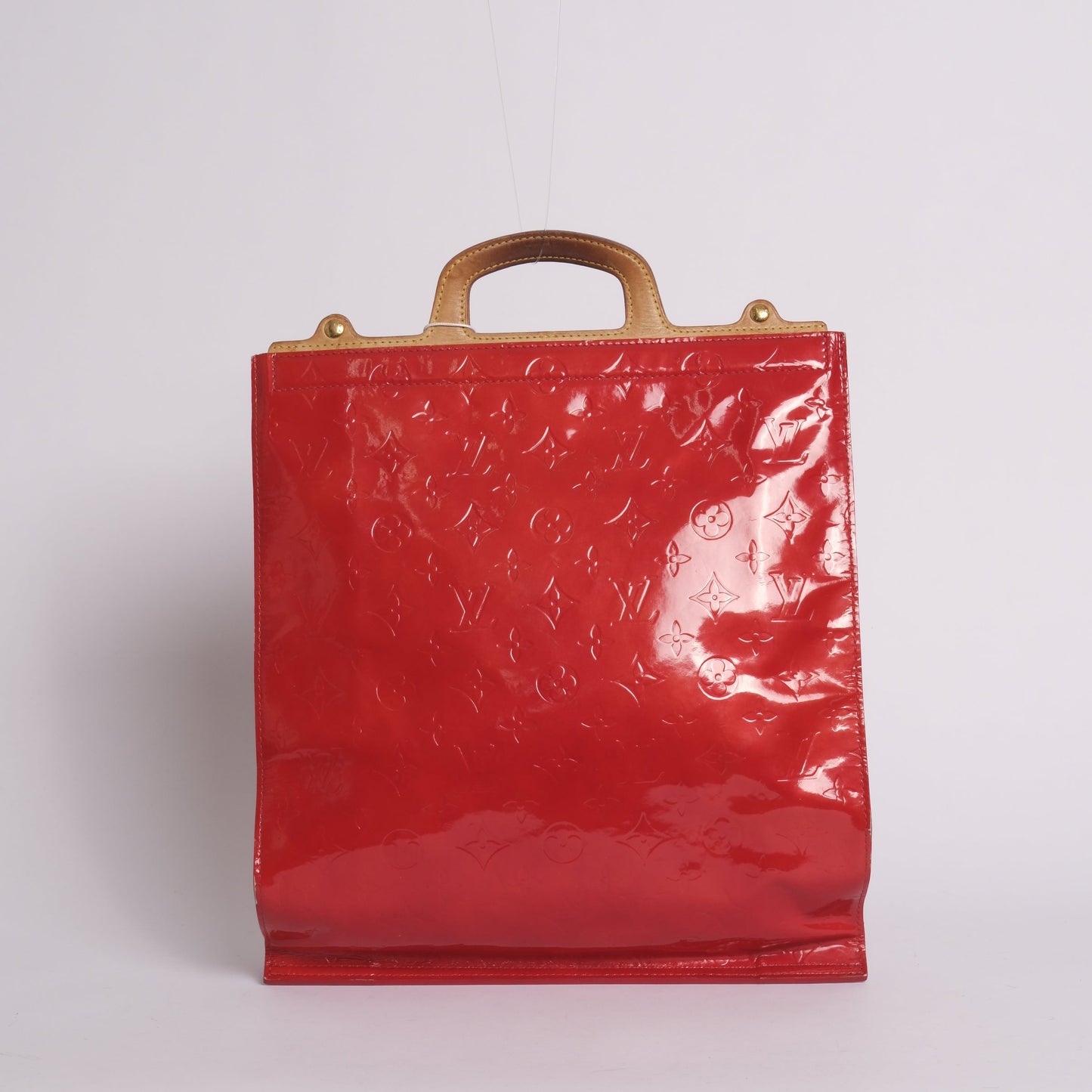 Louis Vuitton Red Vernis Stanton Tote Bag