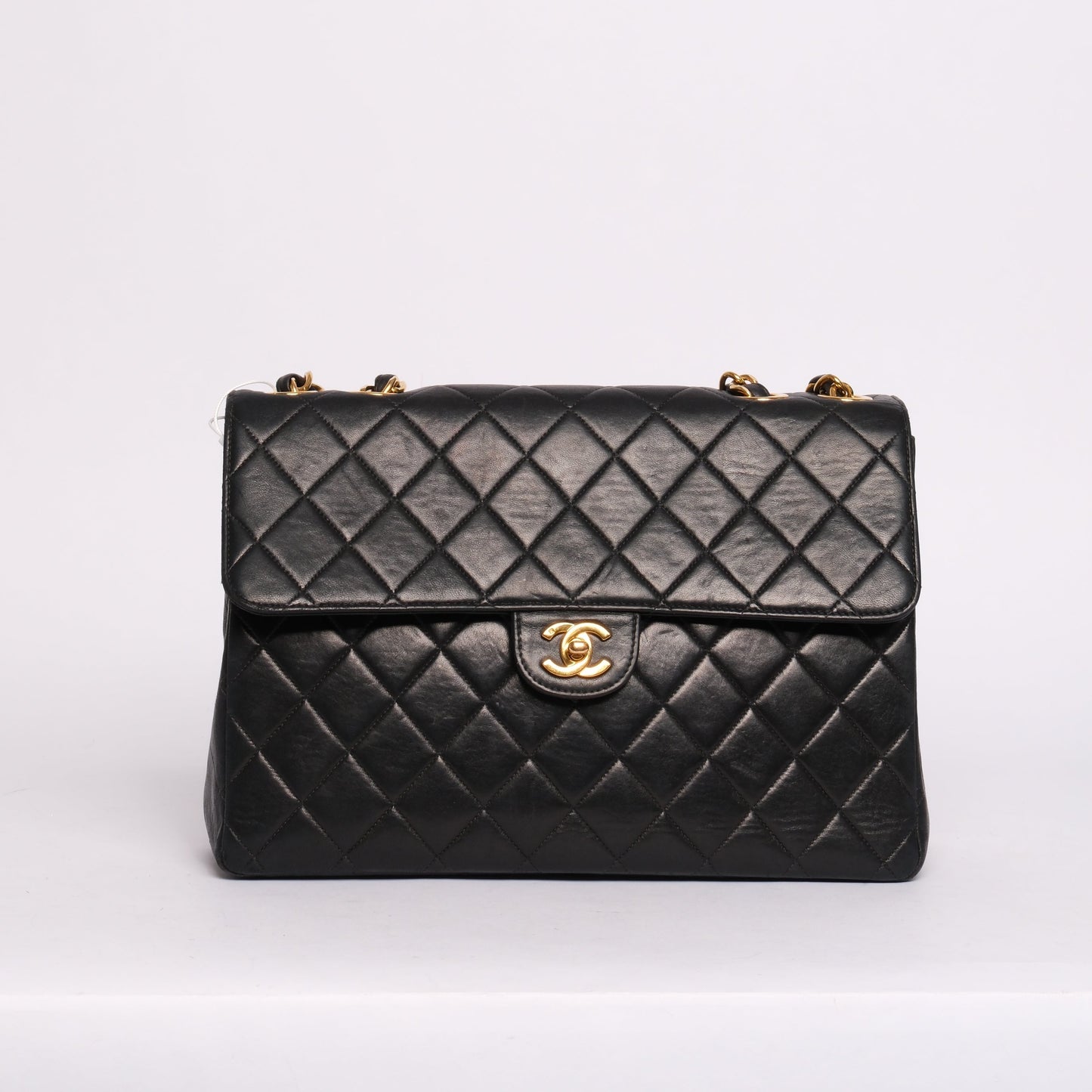 Chanel 1997 Black 24K GPHW Jumbo Flap