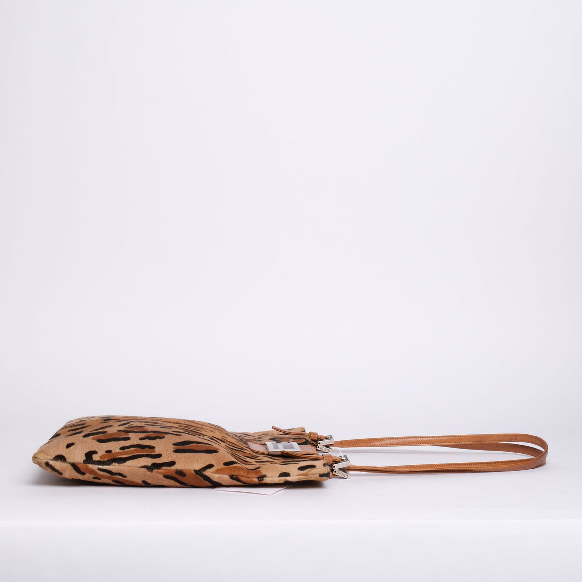 Fendi Cheetah Printed Ponyhair Tote Bag