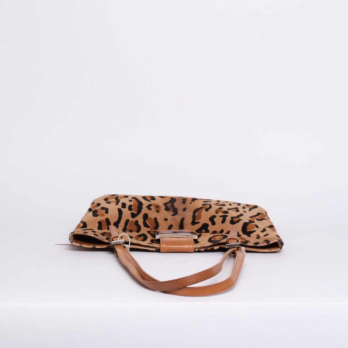 Fendi Cheetah Printed Ponyhair Tote Bag