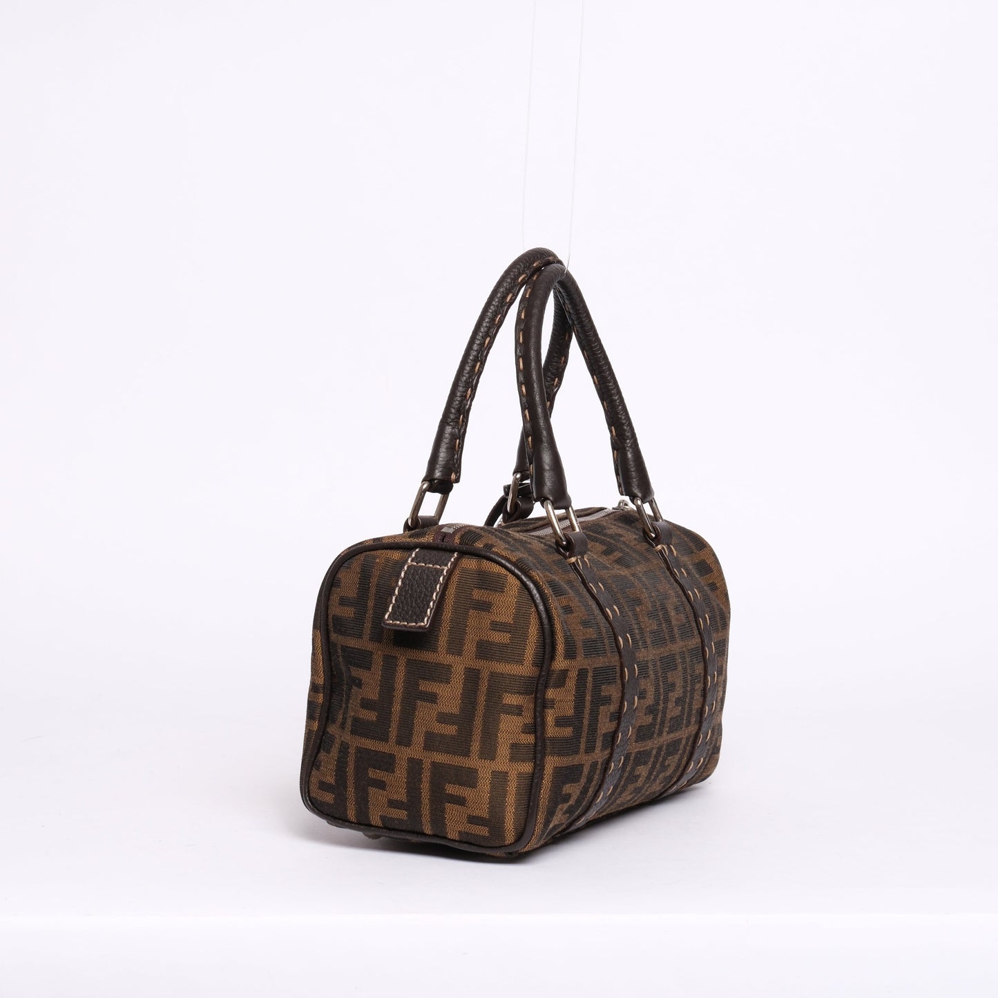 Fendi Zucca Monogram Mini Boston Bag