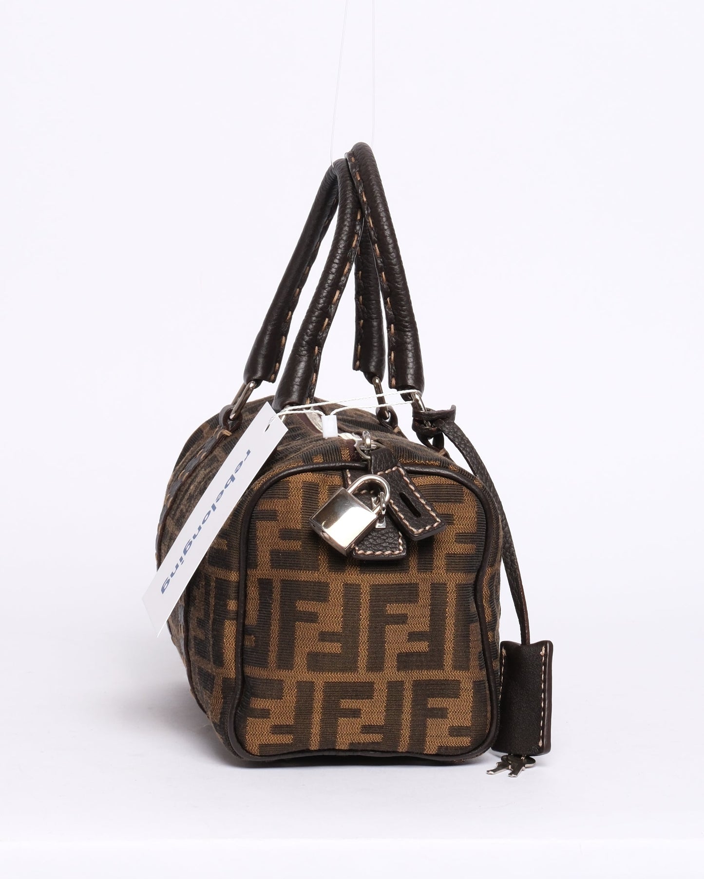 Fendi Zucca Monogram Mini Boston Bag