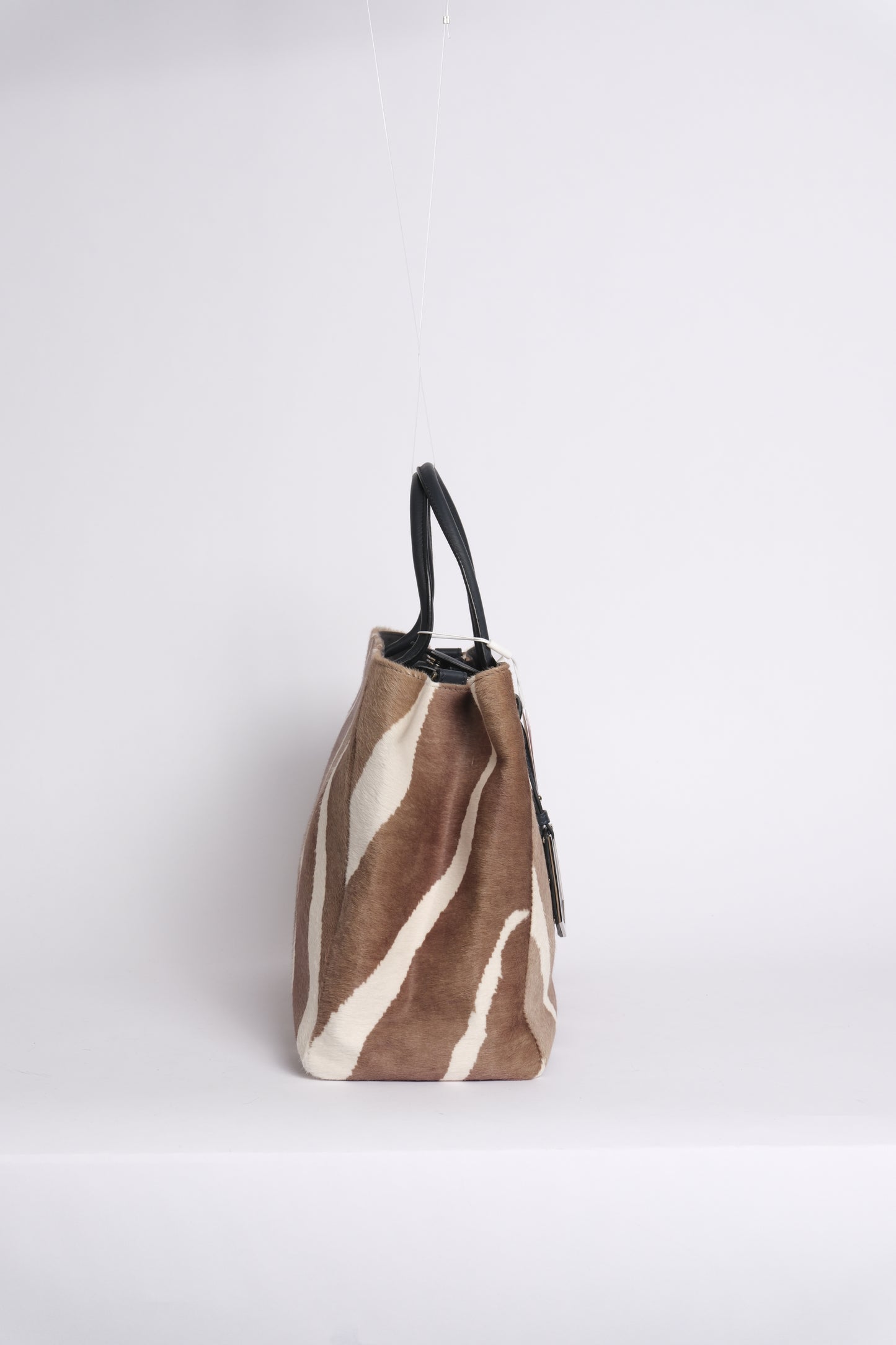 Fendi Brown Ponyhair Large 2Jours Tote Bag
