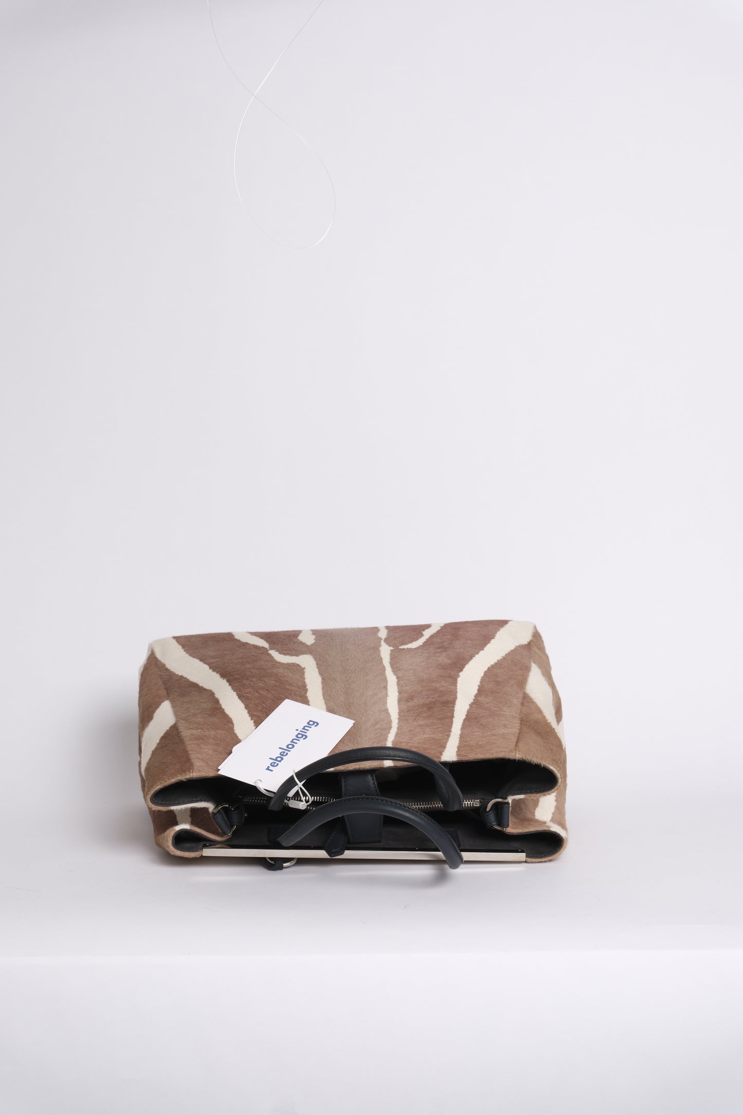 Fendi Brown Ponyhair Large 2Jours Tote Bag