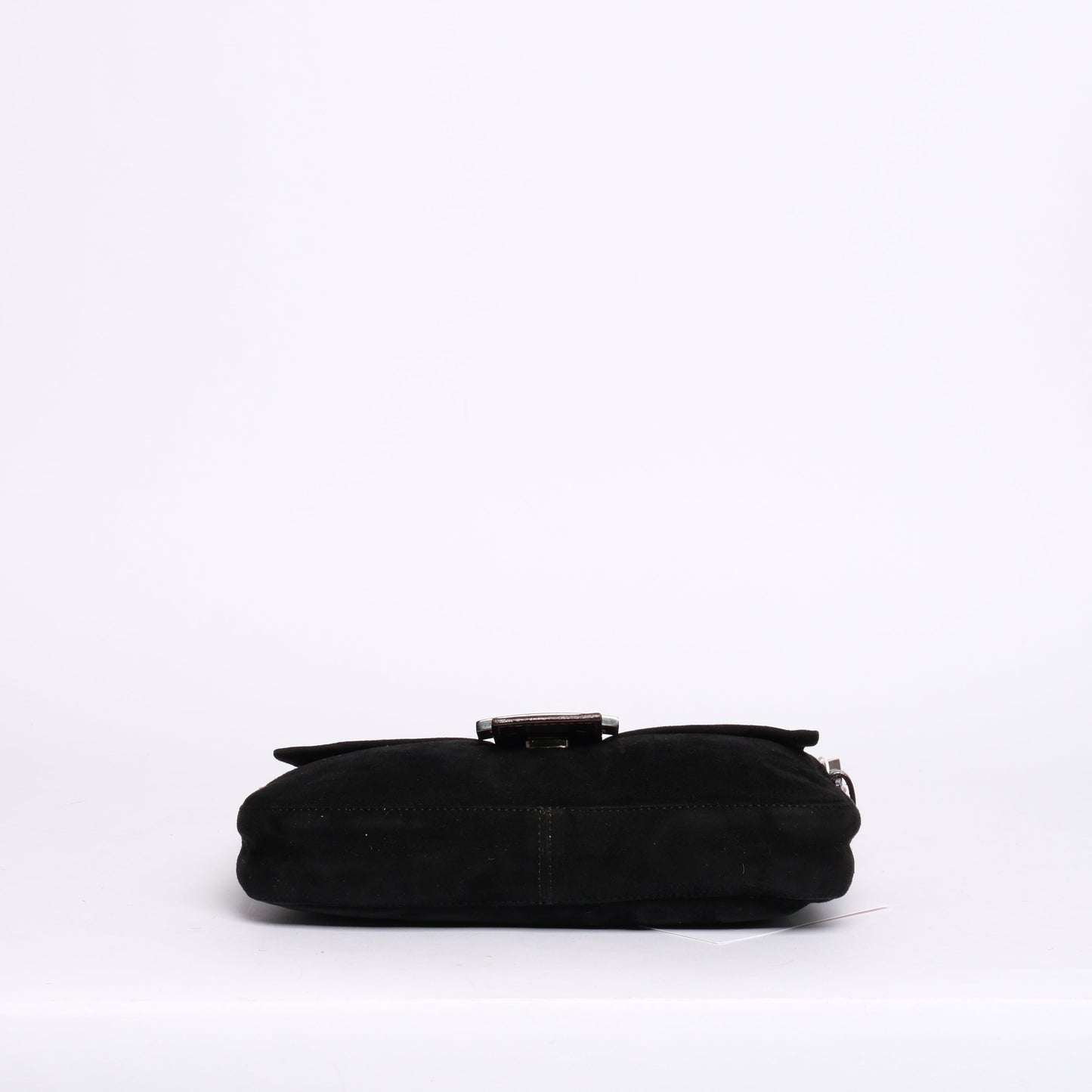 Fendi Black & Brown Suede & Leather Baguette Shoulder Bag