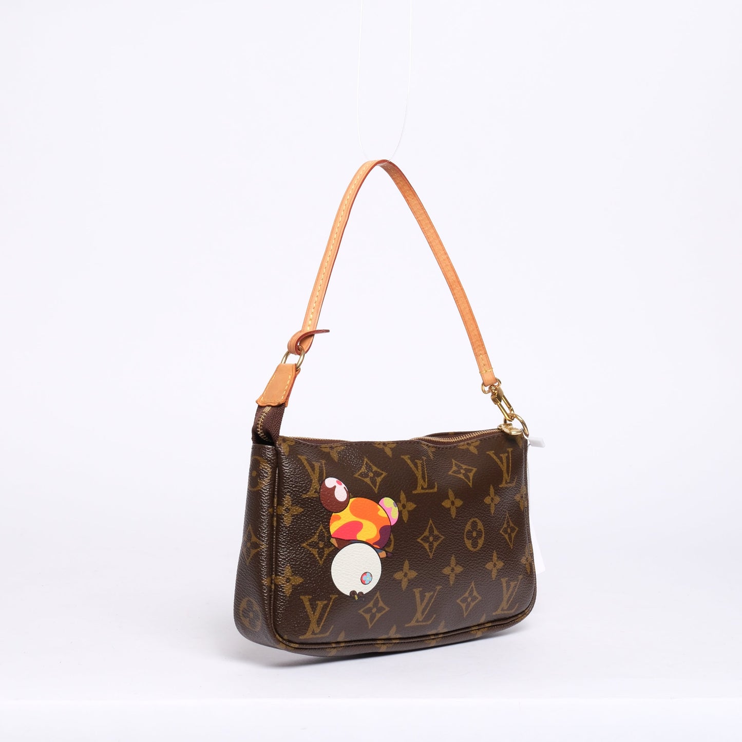 Louis Vuitton x Takashi Murakami Brown Canvas Monogram Panda Pochette
