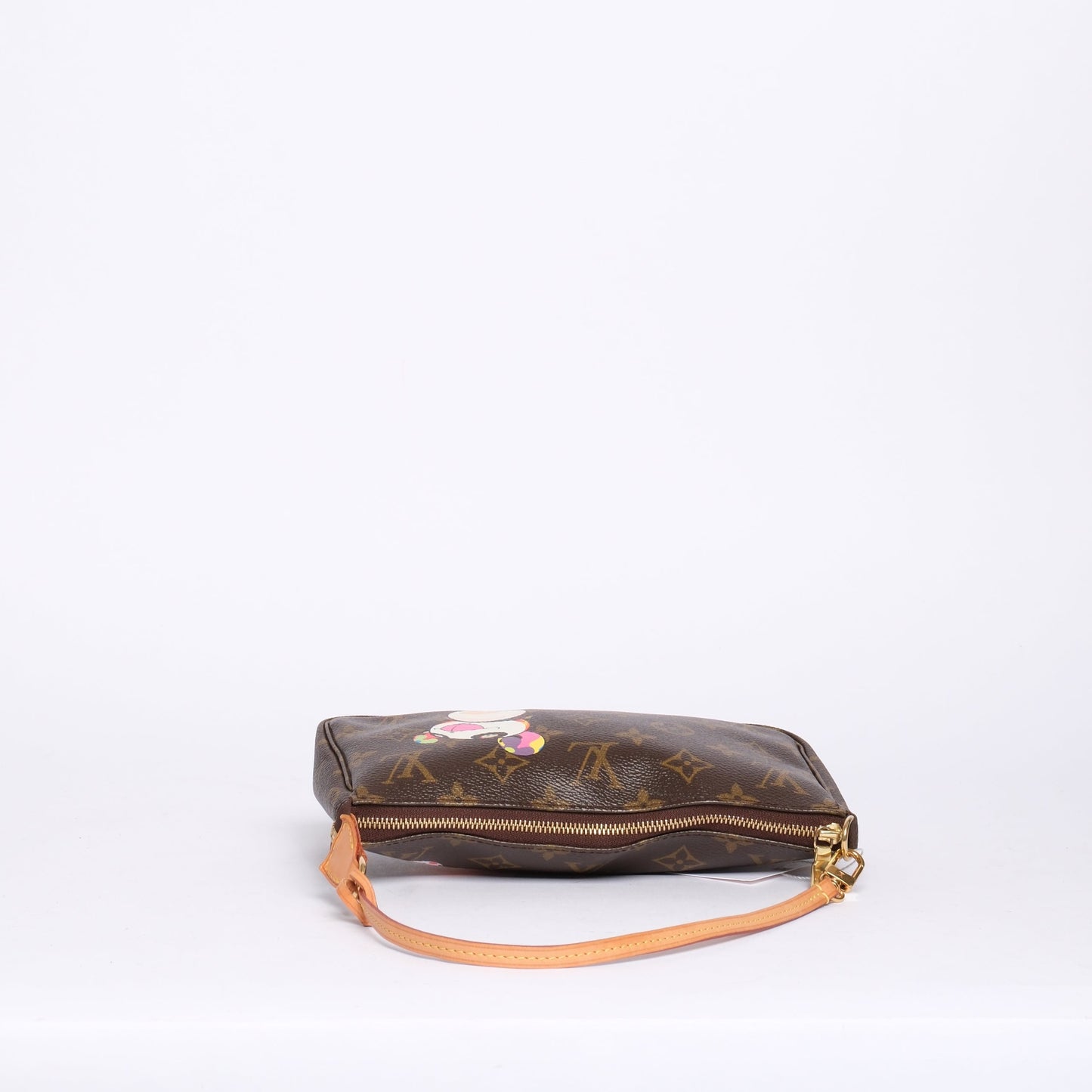 Louis Vuitton x Takashi Murakami Brown Canvas Monogram Panda Pochette