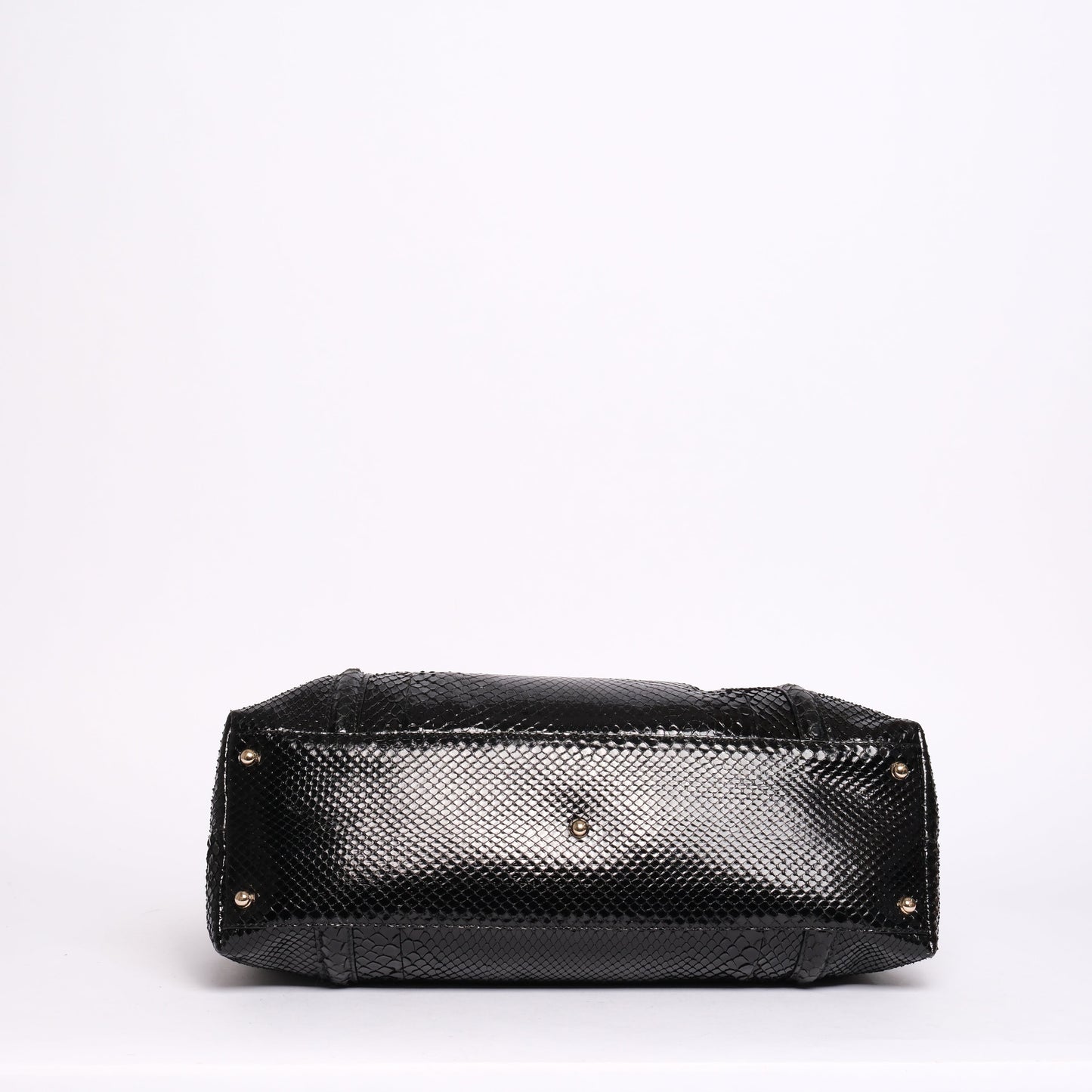 Gucci Black Python Leather Shoulder Bag