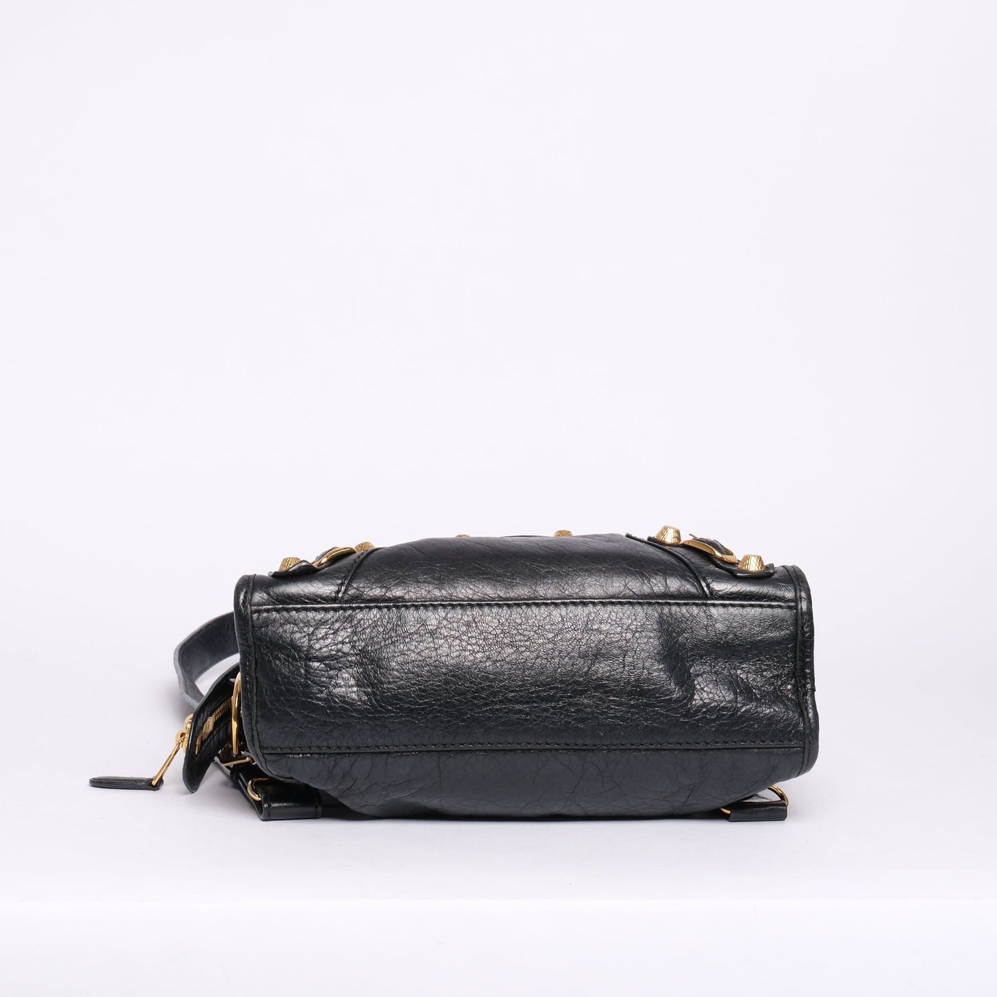 Balenciaga Black Leather Mini City Bag Giant GHW
