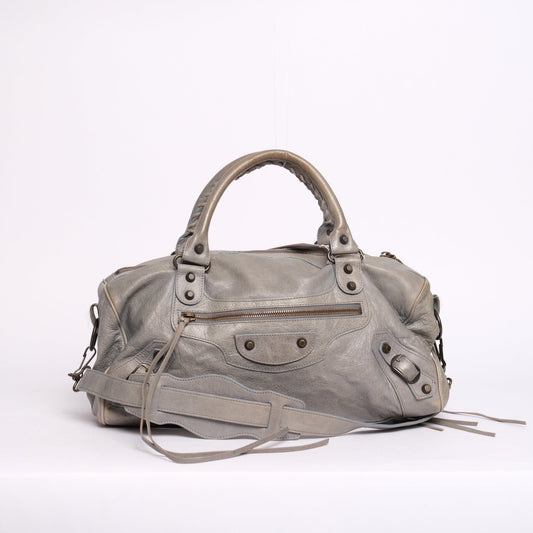 Balenciaga Light Blue Leather "Twiggy" City Bag