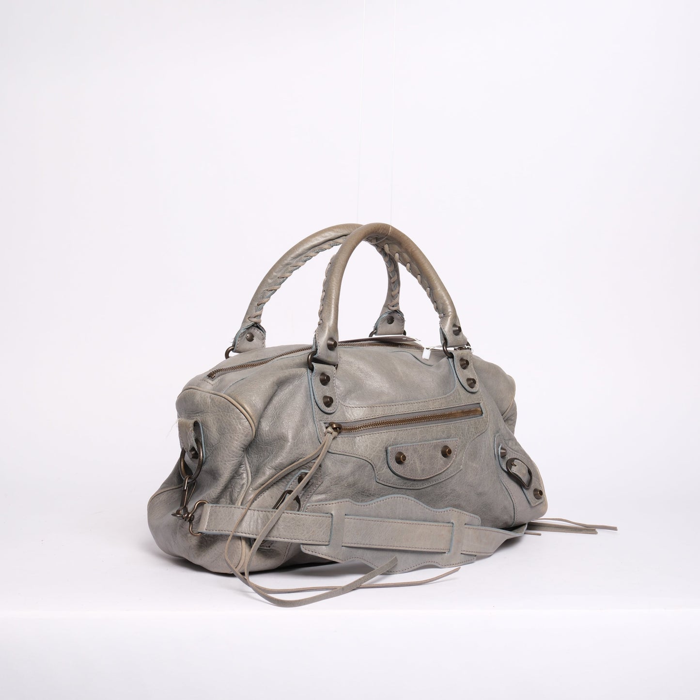 Balenciaga Light Blue Leather "Twiggy" City Bag