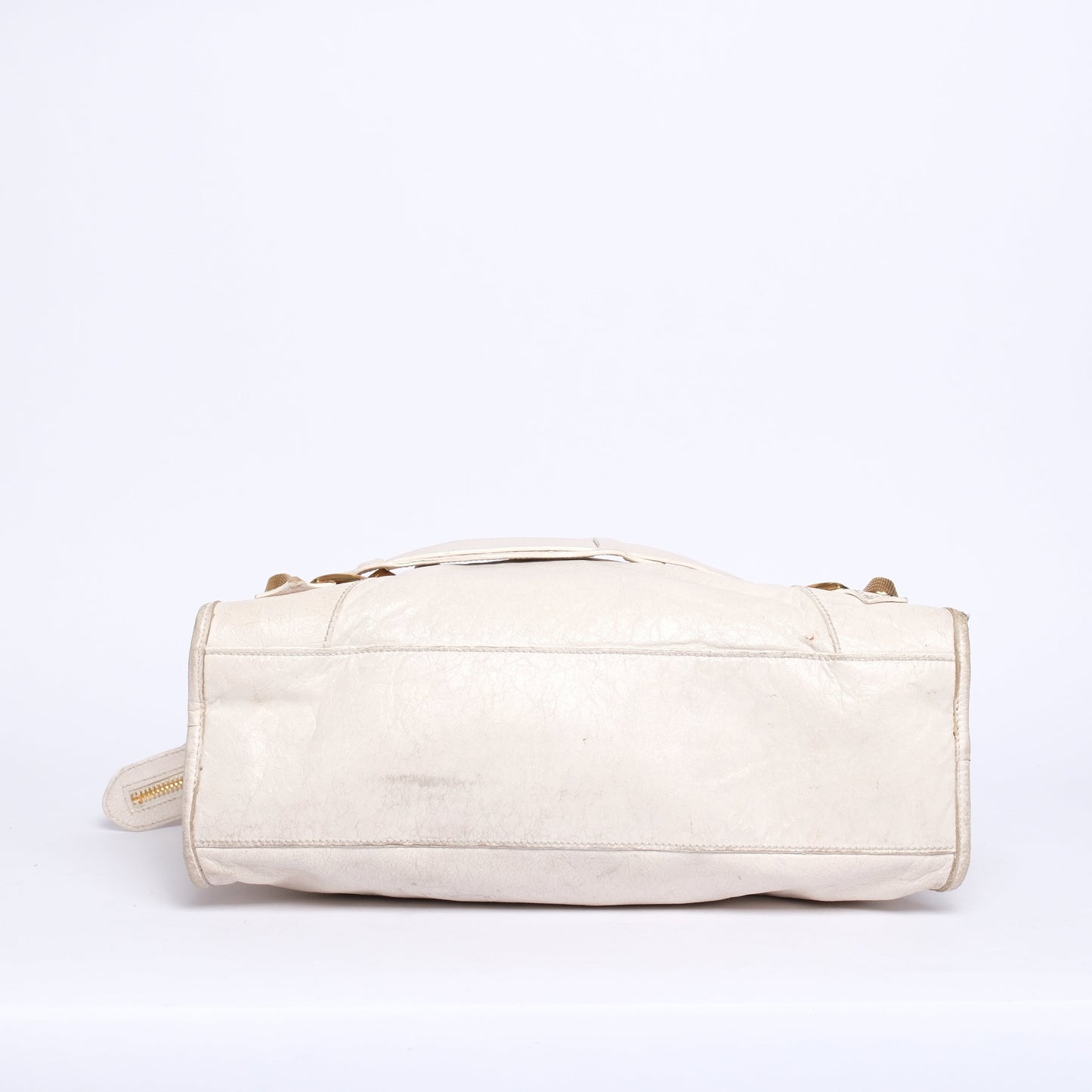 Balenciaga Off-White City Bag w/ Gold Giant Hardware