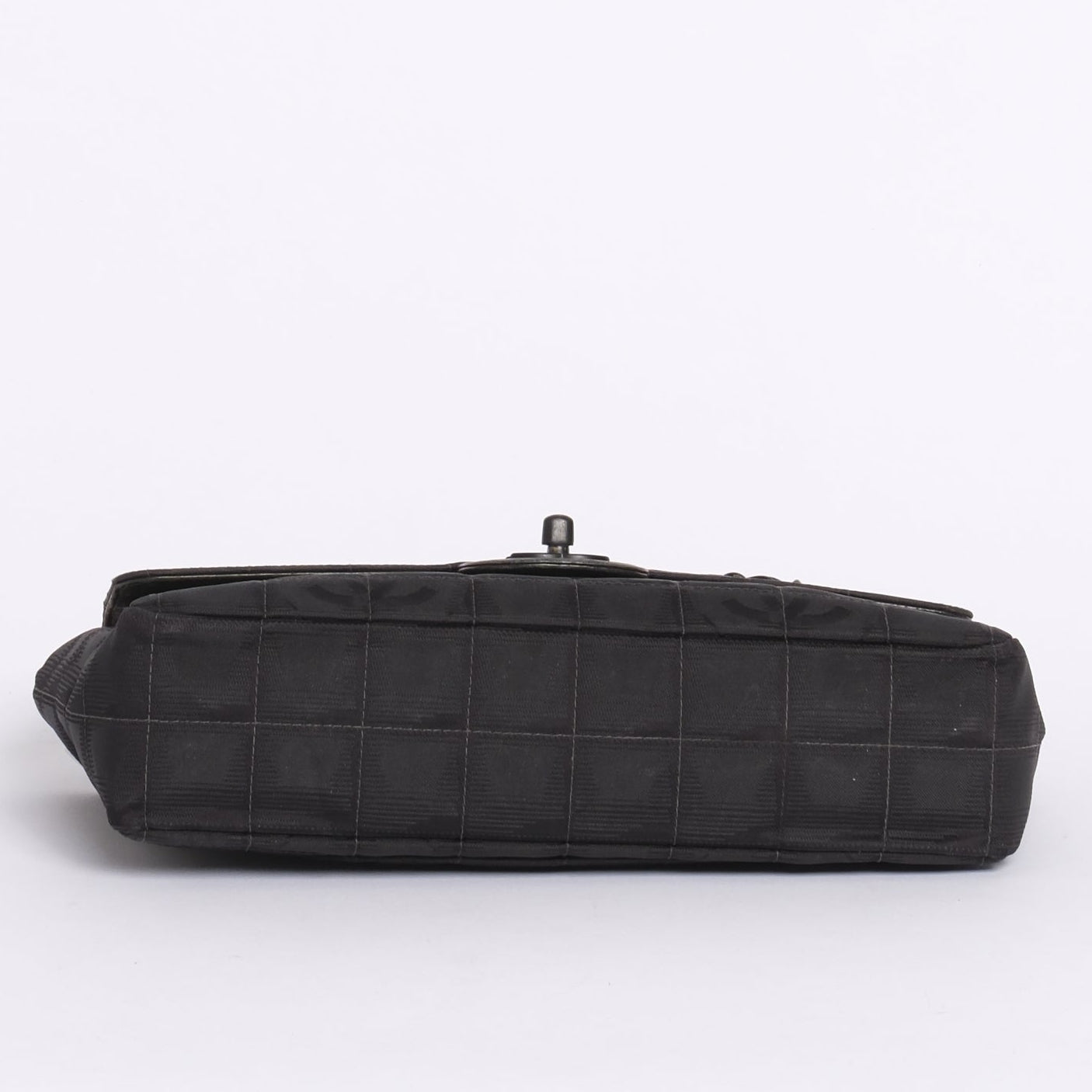 Chanel 2002 Black Travel Ligne Classic Medium Flap Bag