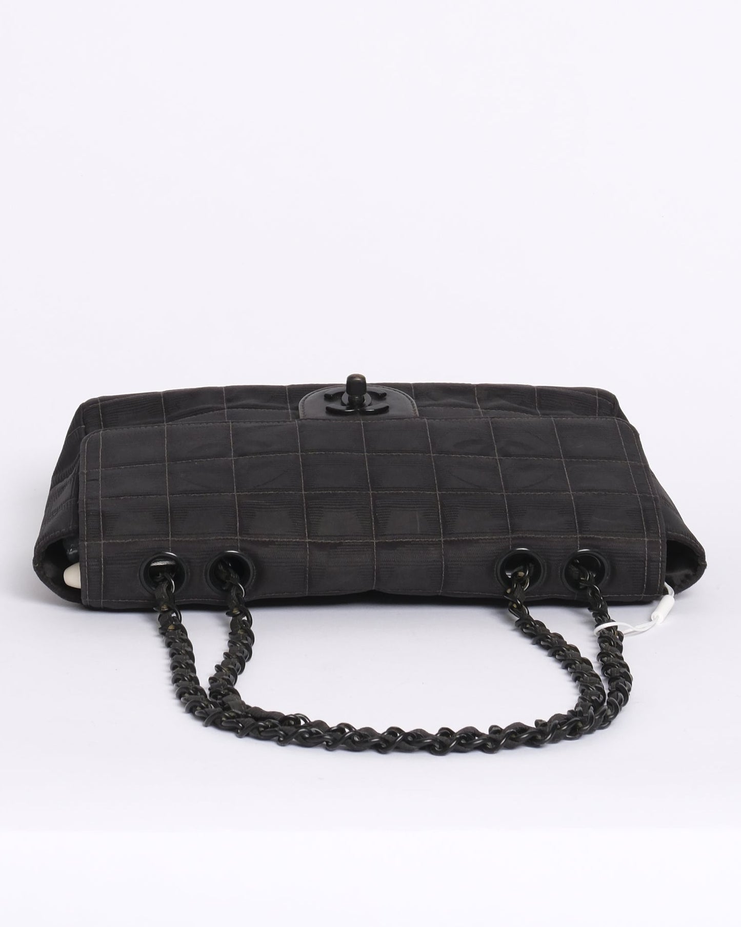 Chanel 2002 Black Travel Ligne Classic Medium Flap Bag