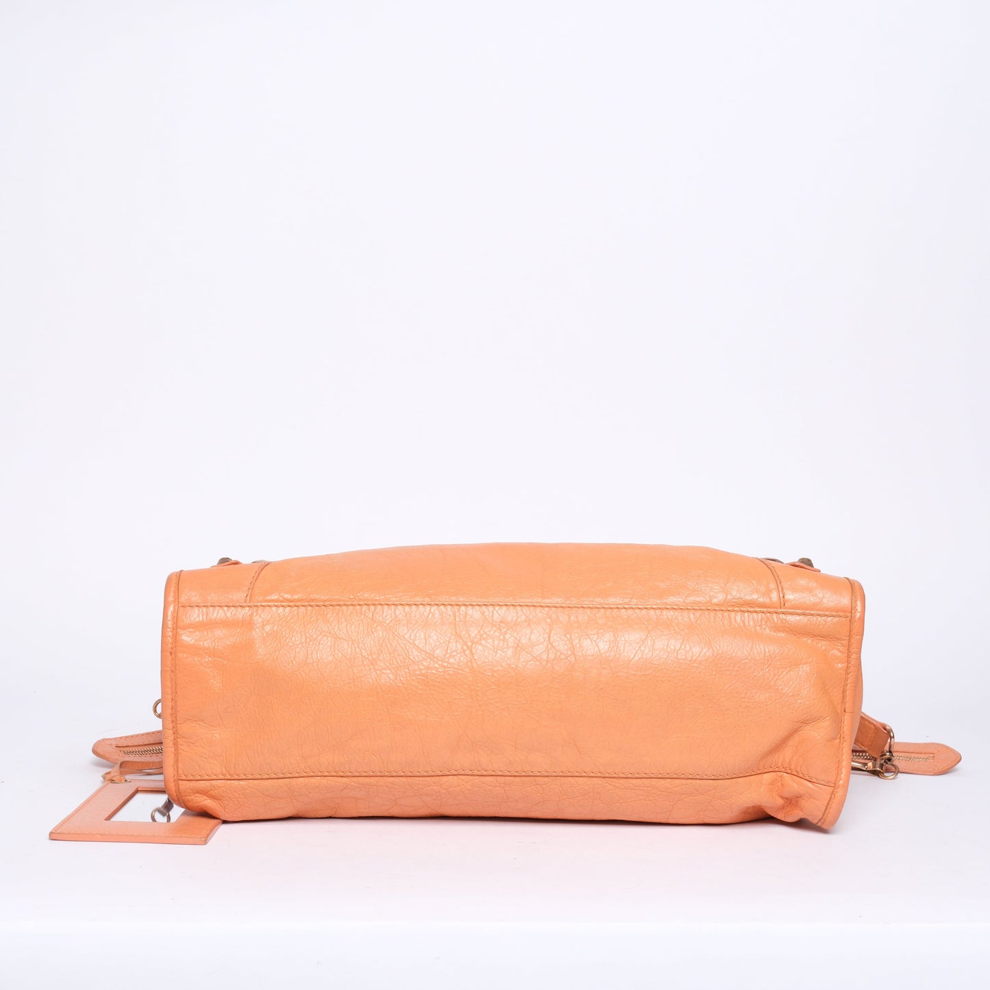 Balenciaga Orange Leather City Bag GHW