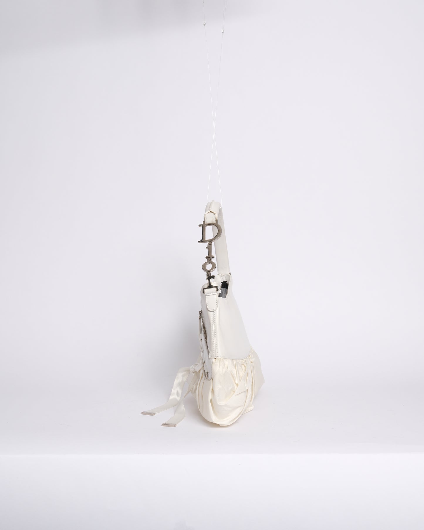 RARE Christian Dior White Corset Ballerina Large Shoulder Bag (Copy)