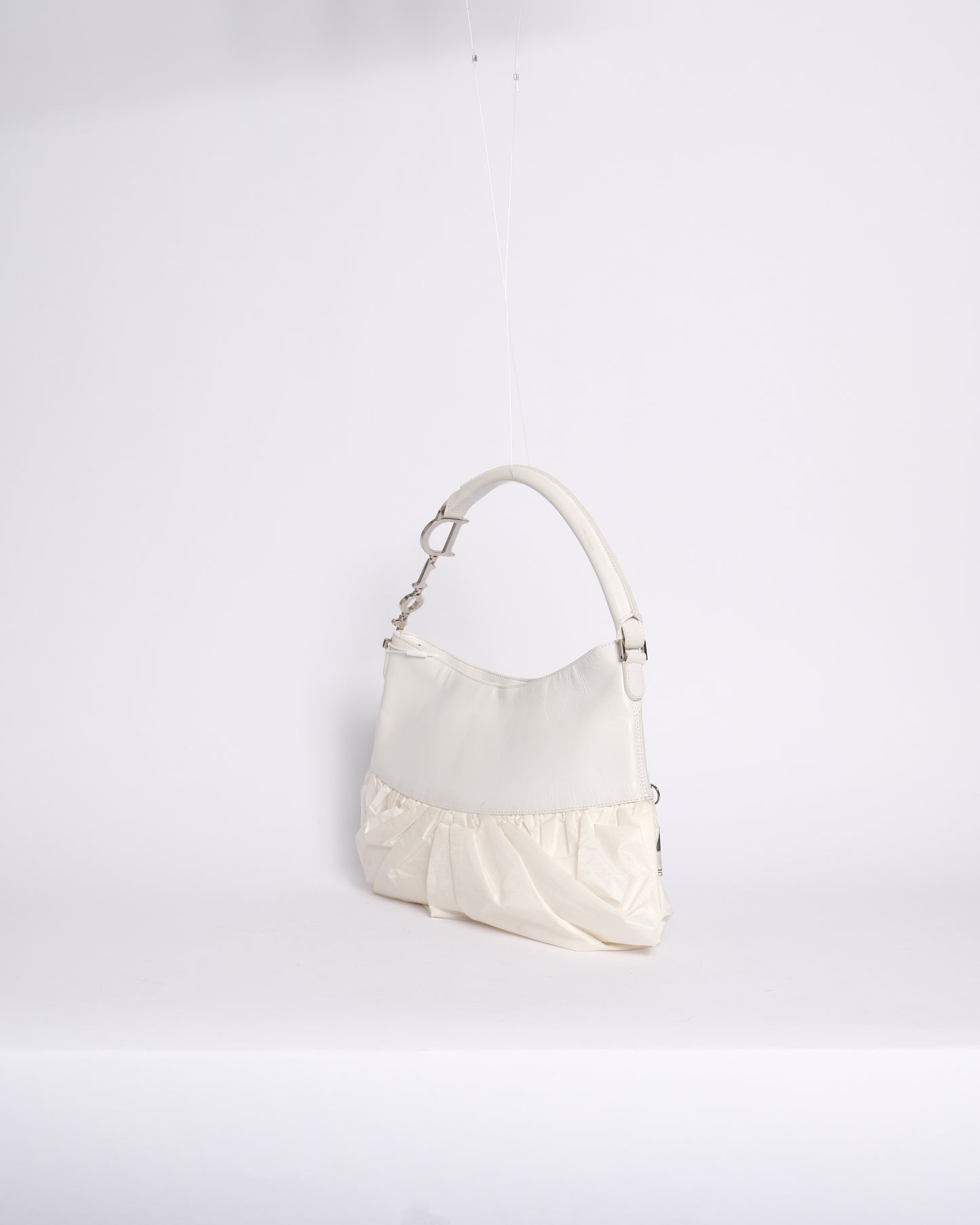 RARE Christian Dior White Corset Ballerina Large Shoulder Bag (Copy)
