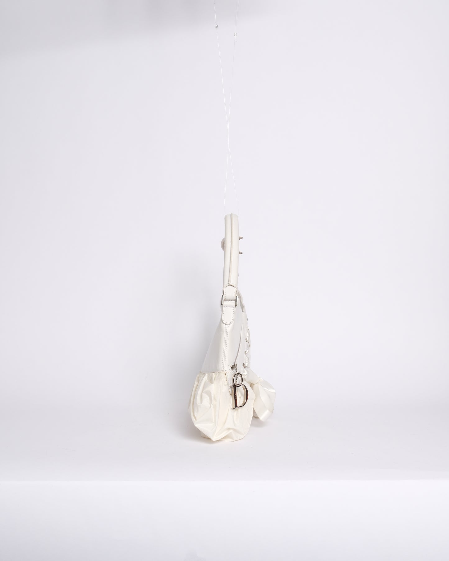 RARE Christian Dior White Corset Ballerina Large Shoulder Bag (Copy)