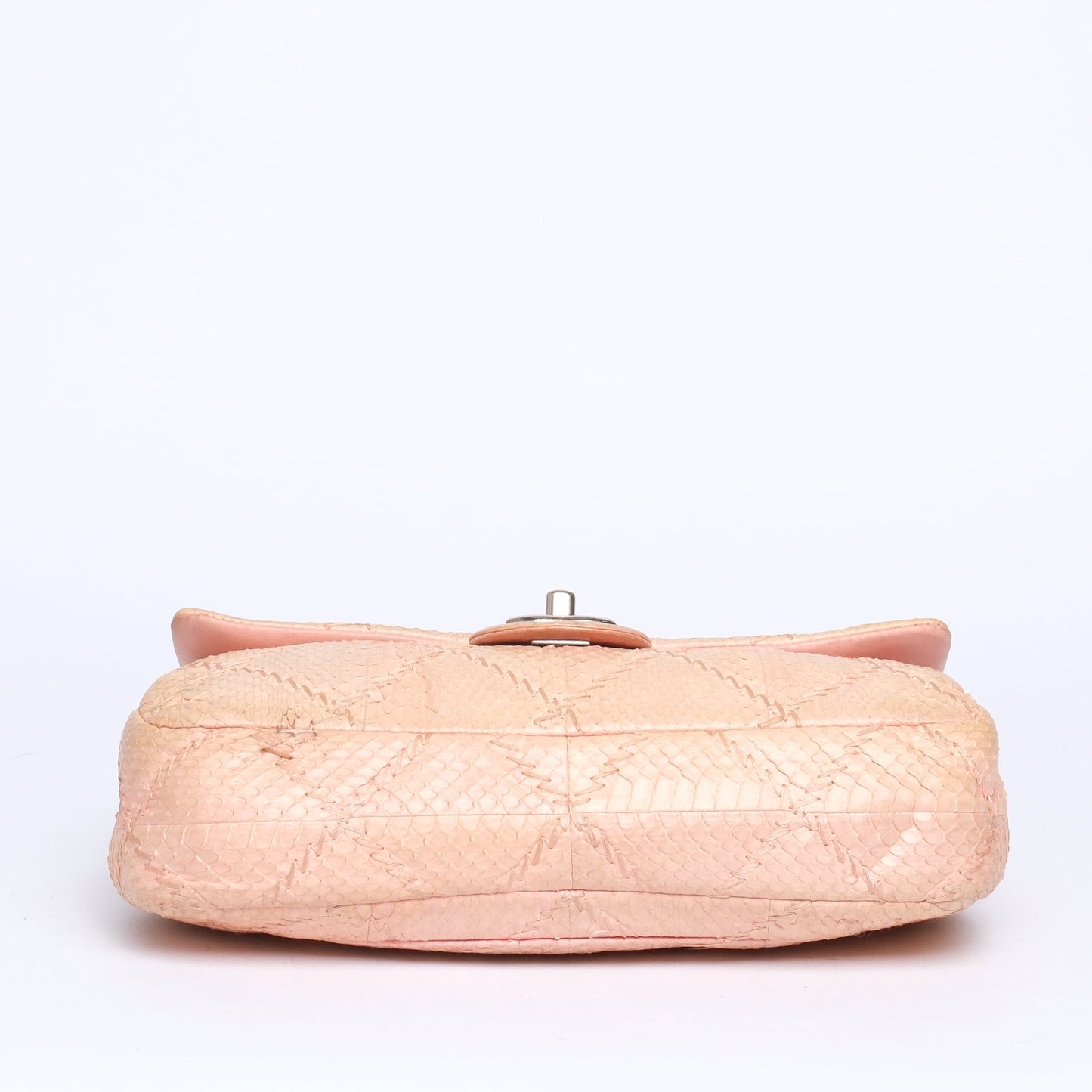 Chanel Peach Python Small Flap Bag