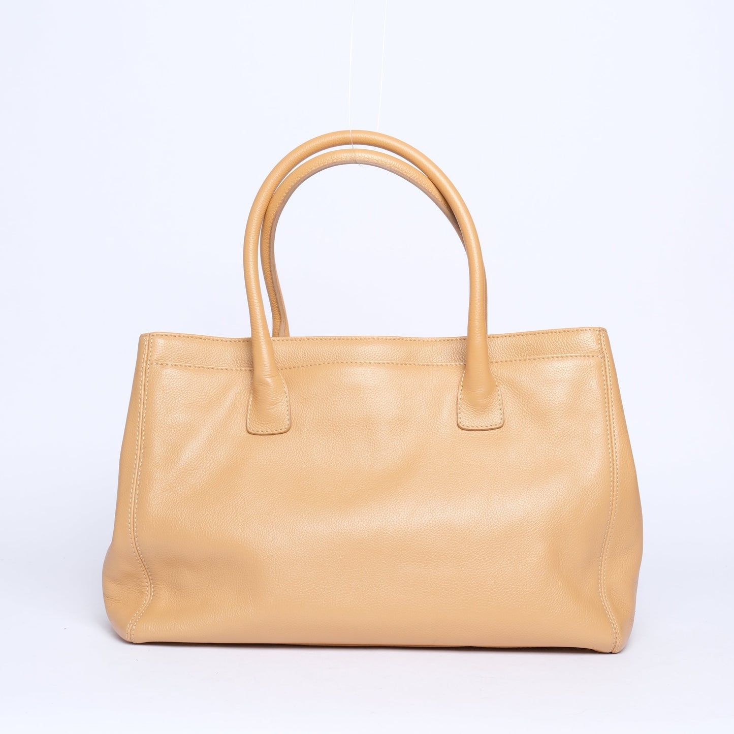 Chanel Beige Lambskin Leather Executive Tote Bag