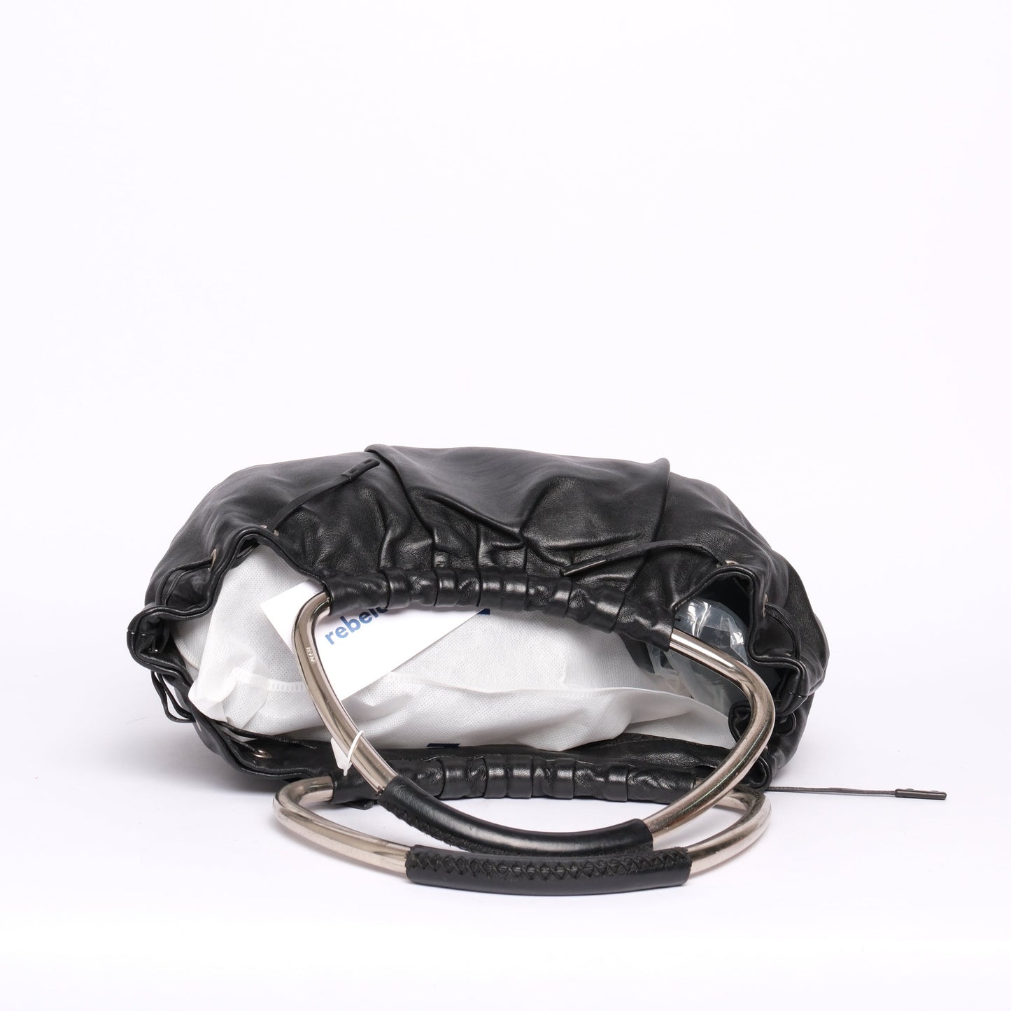 Prada Black Metal Handle Bag
