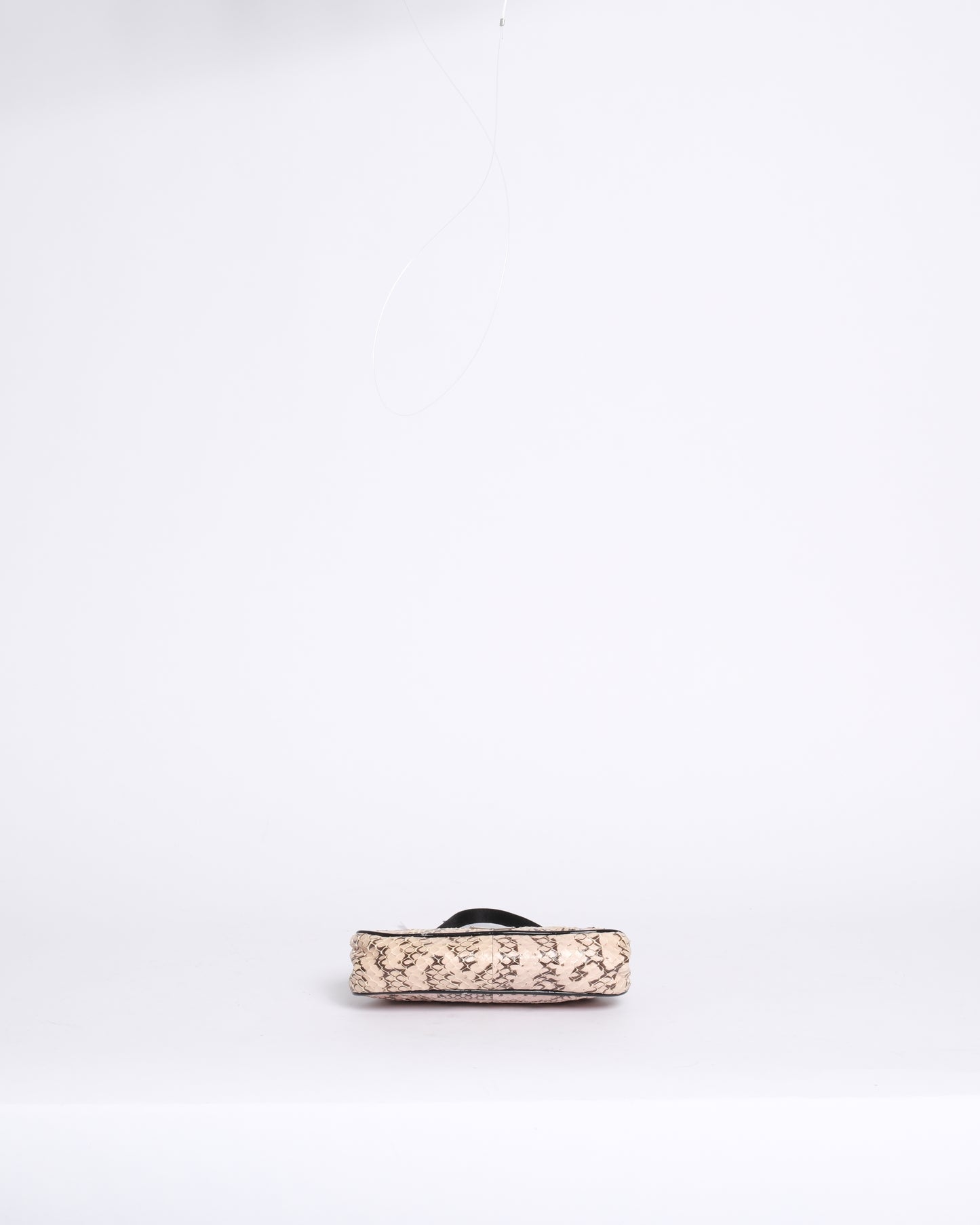 RARE Prada Pink Snakeskin Mini Top Handle Evening Bag