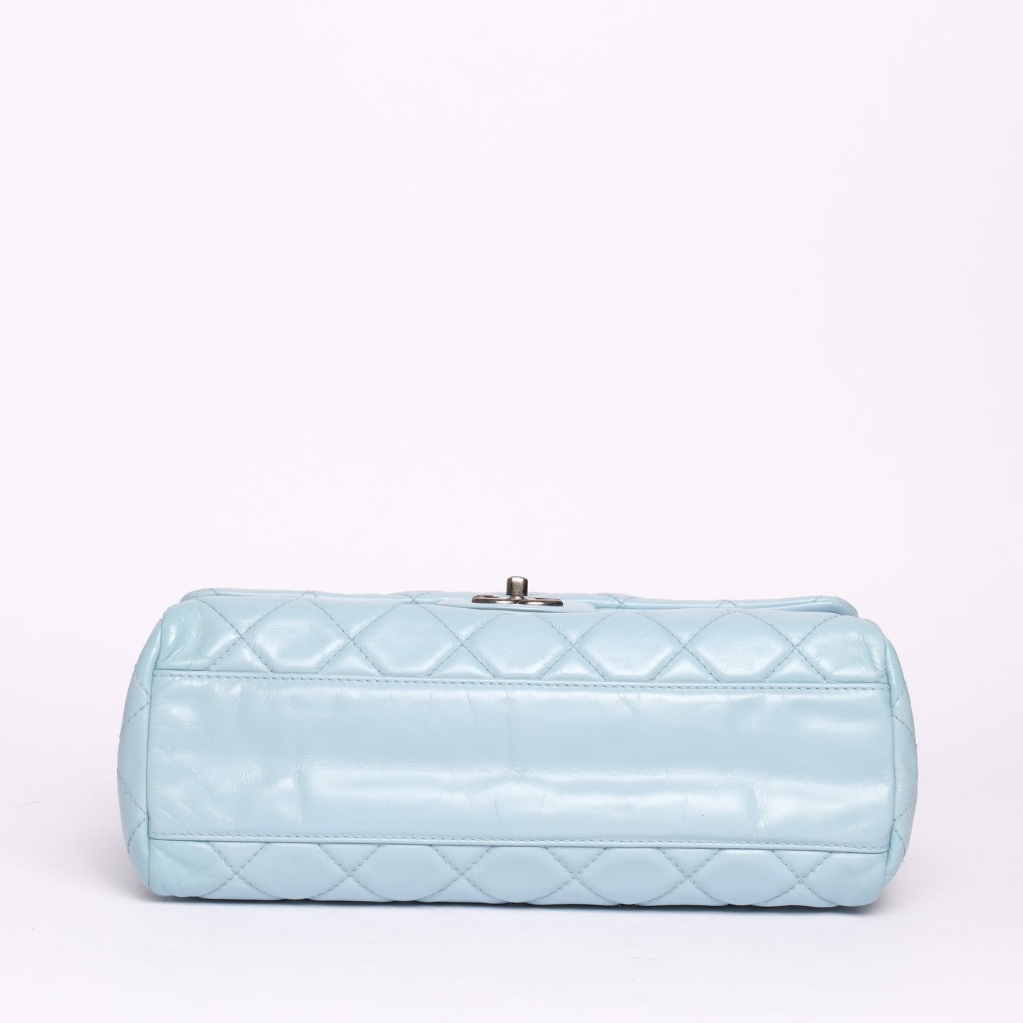 Chanel Baby Blue Puffy Glazed Calfskin Coco Soft Flap Bag