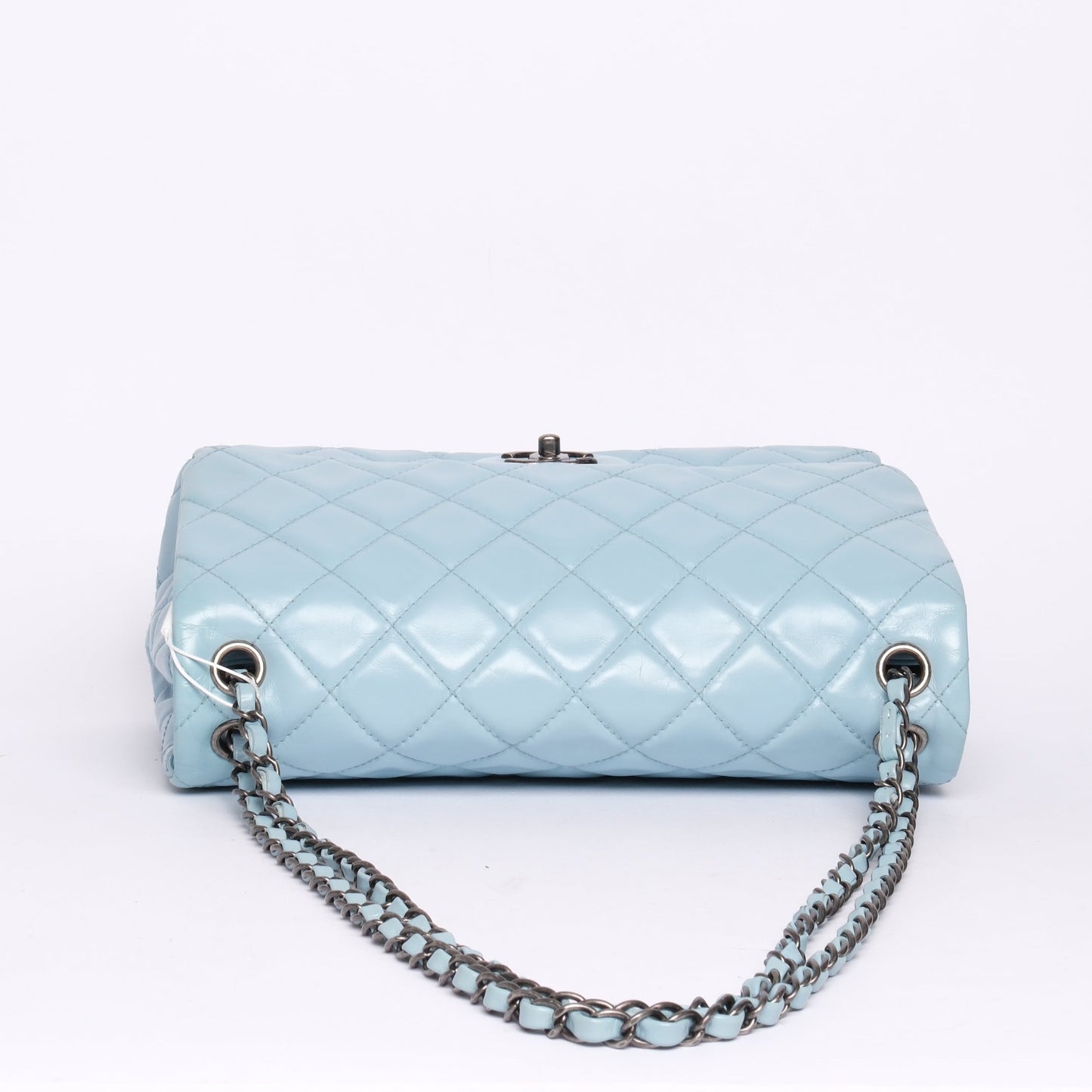 Chanel Baby Blue Puffy Glazed Calfskin Coco Soft Flap Bag