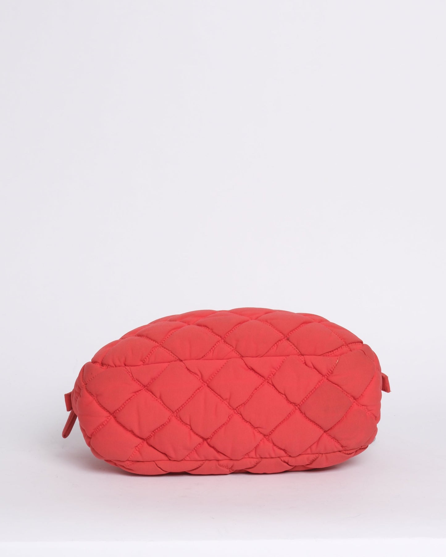 Chanel Bright Orange Bubble Quilted Shoulder Bag