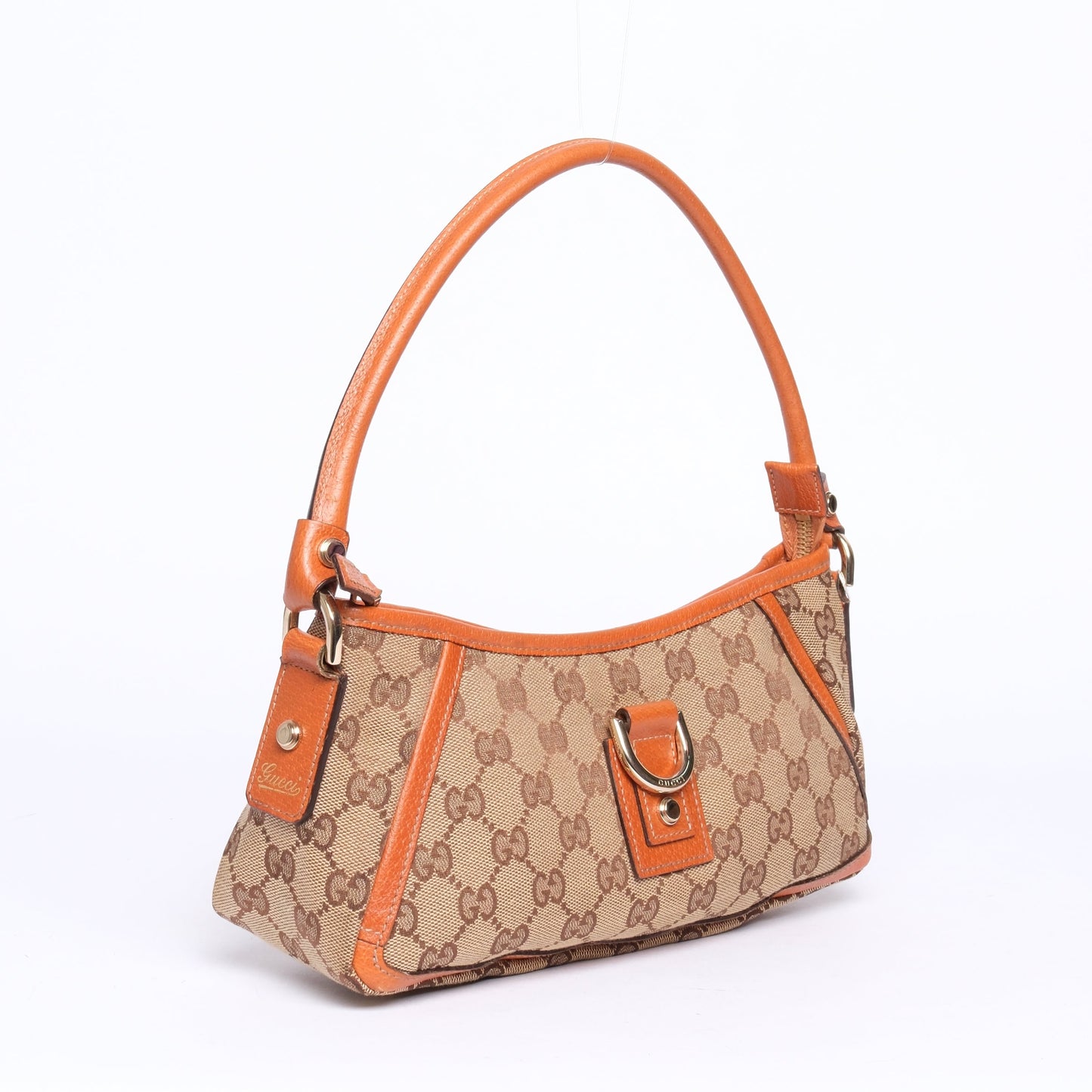 Gucci Brown Monogram Canvas Abbey Shoulder Bag