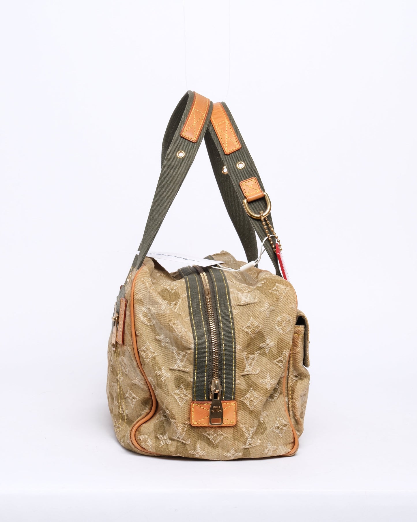 RARE Louis Vuitton X Murakami Green Denim Monogram Jasmine Shoulder Bag