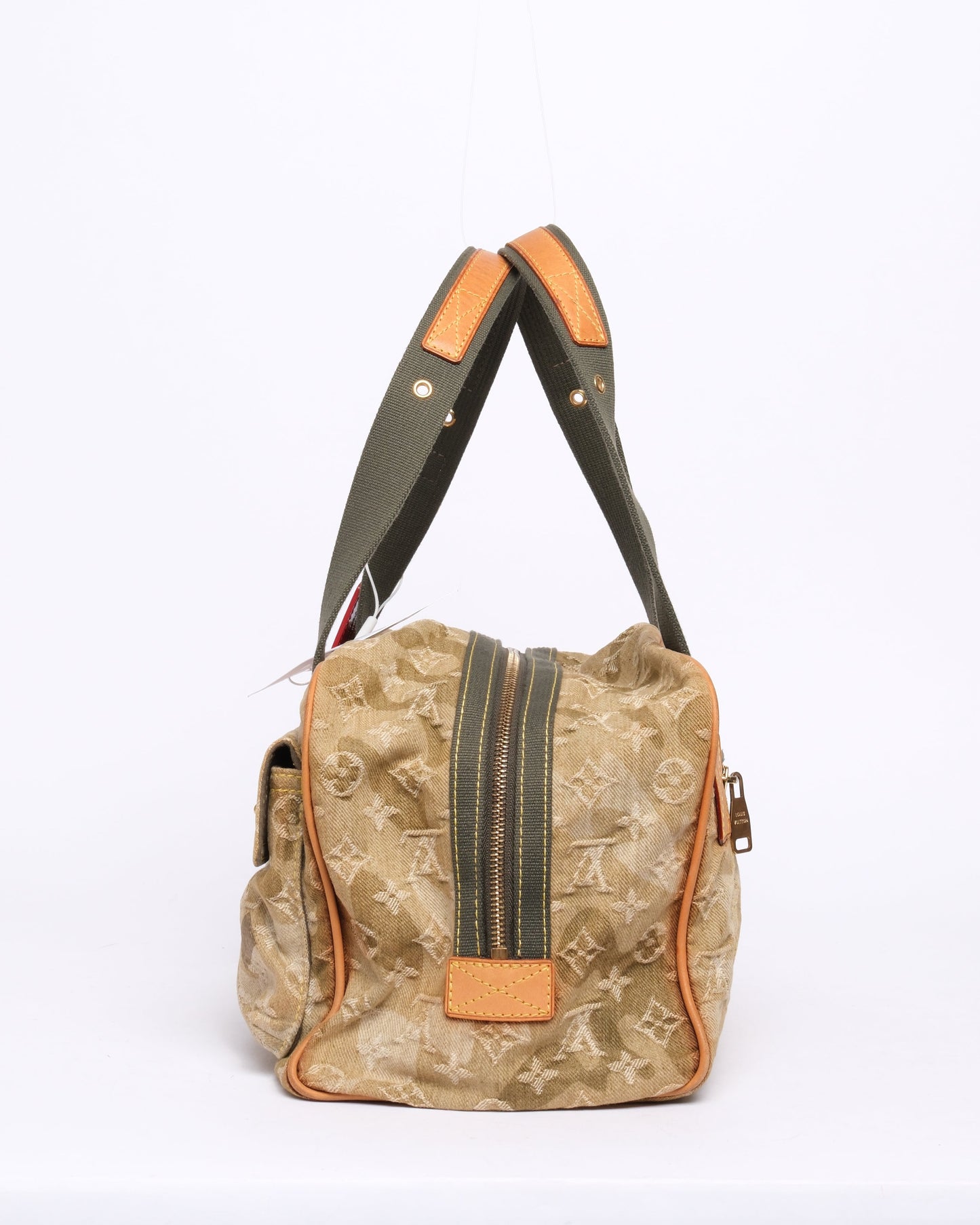 RARE Louis Vuitton X Murakami Green Denim Monogram Jasmine Shoulder Bag