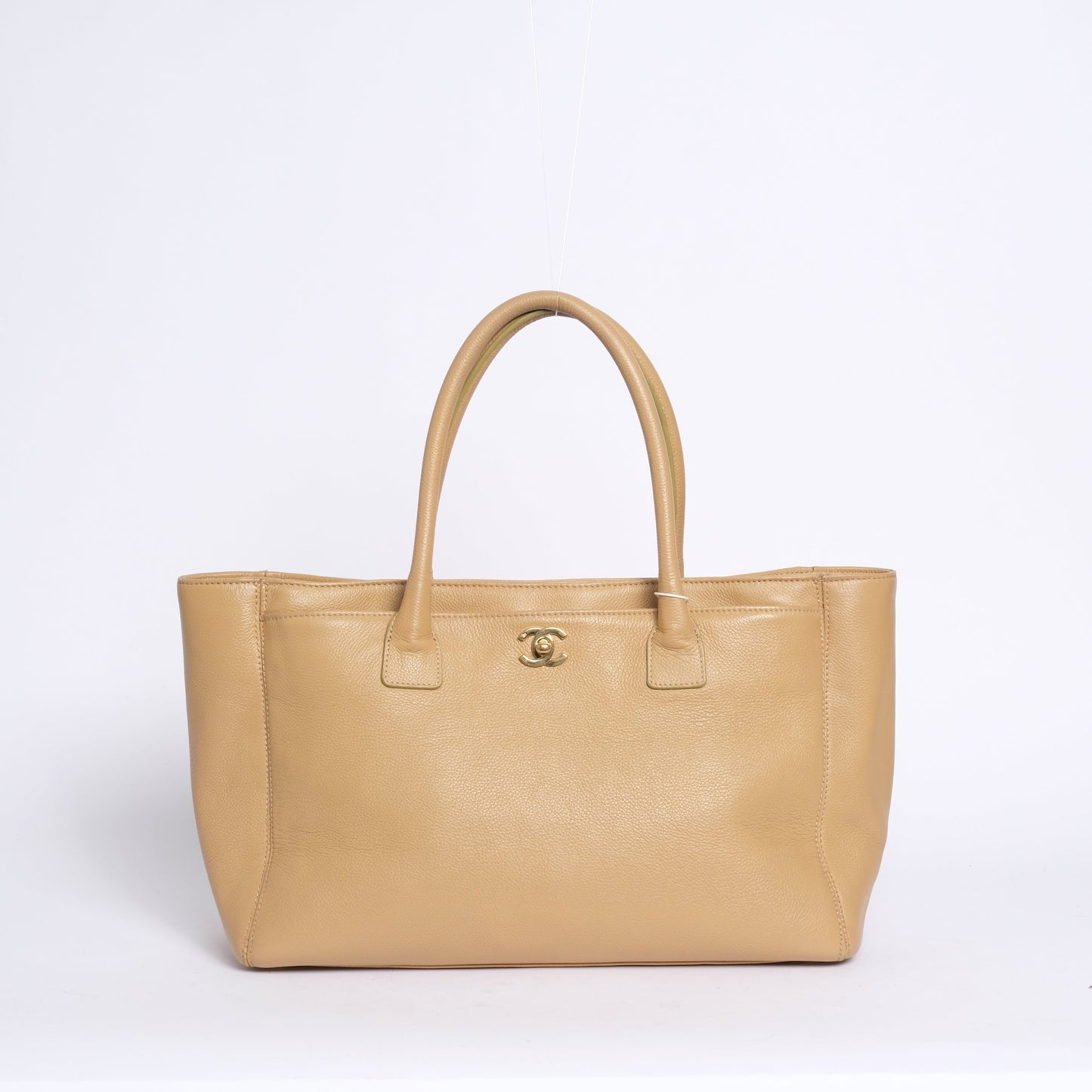 Chanel Tan Caviar Leather Executive Cerf Tote Bag
