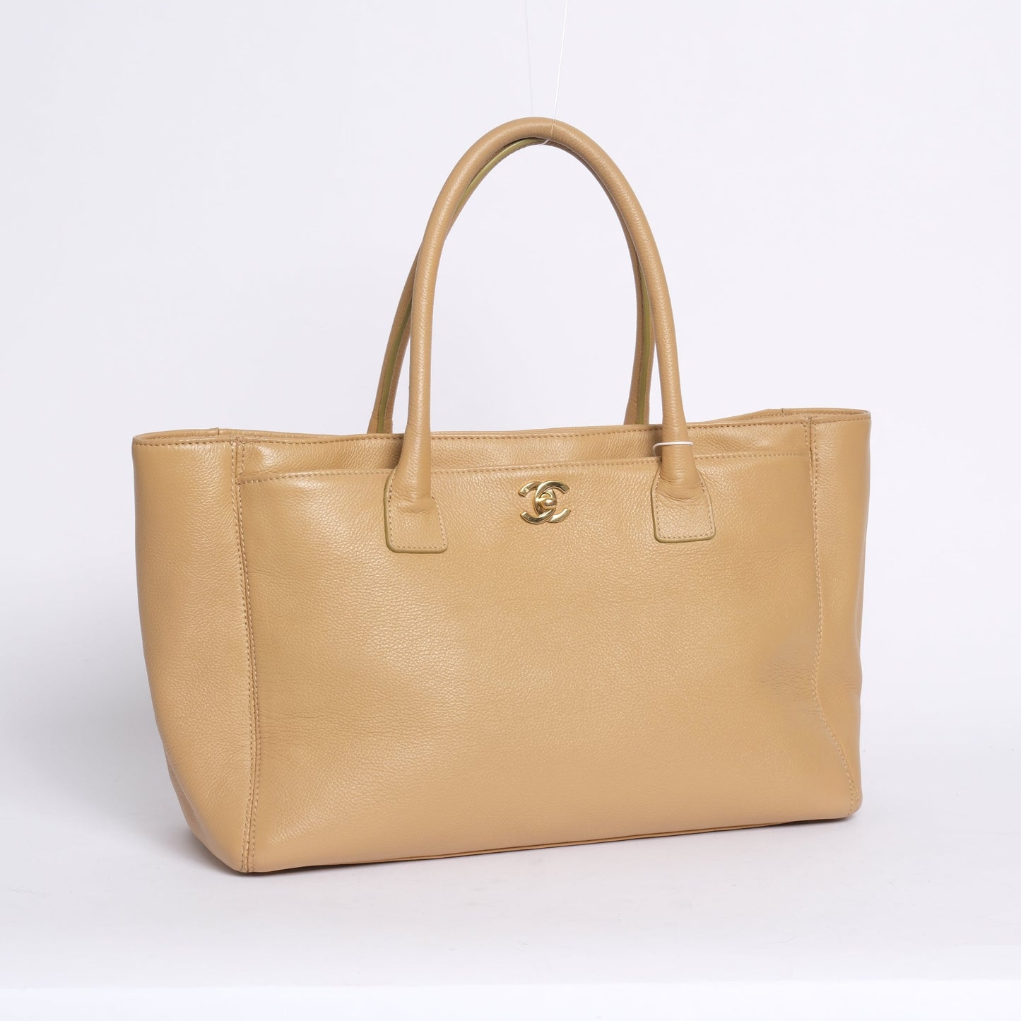 Chanel Tan Caviar Leather Executive Cerf Tote Bag