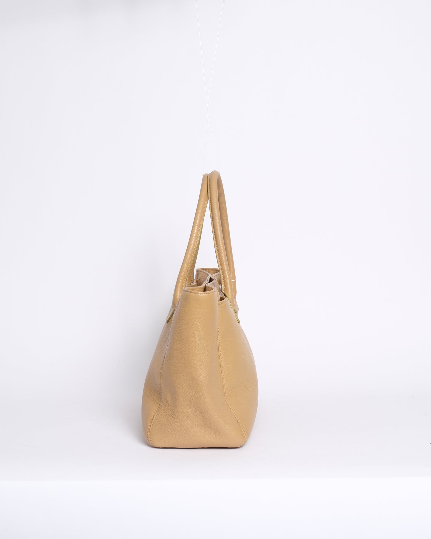 Chanel Tan Caviar Leather Executive Cerf Tote Bag
