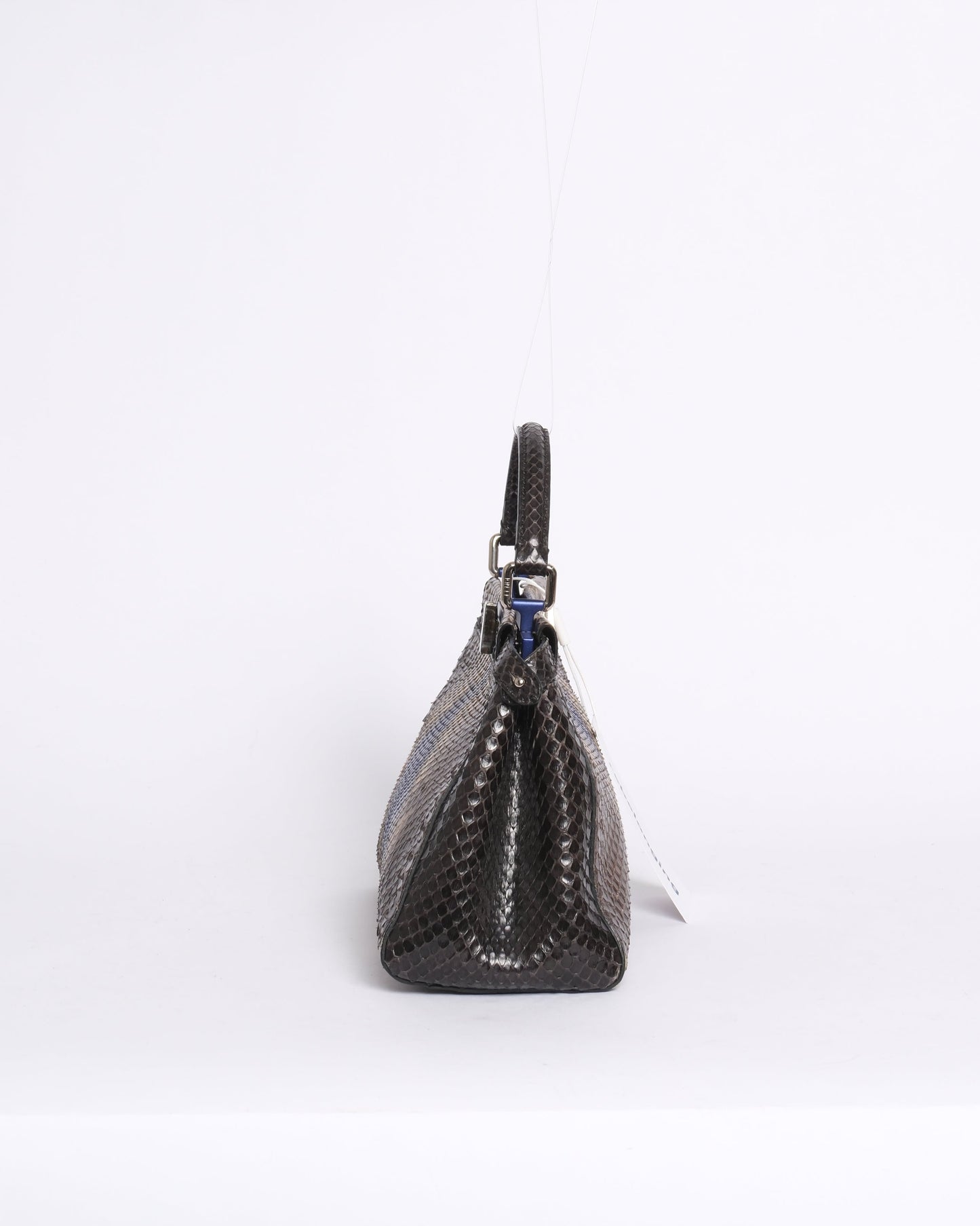 RARE Fendi Multicolored Python Mini Peakaboo Top Handle Bag
