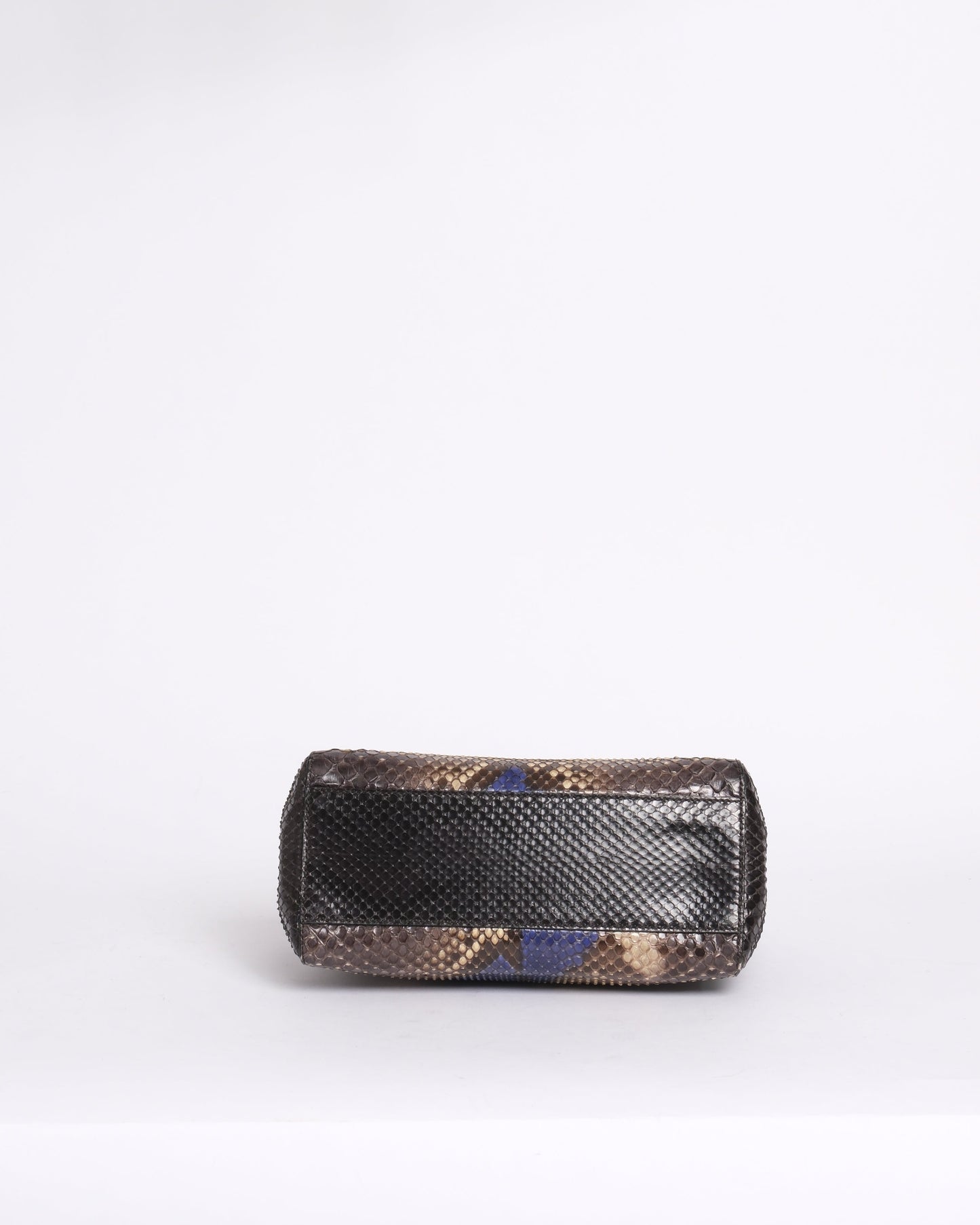 RARE Fendi Multicolored Python Mini Peakaboo Top Handle Bag