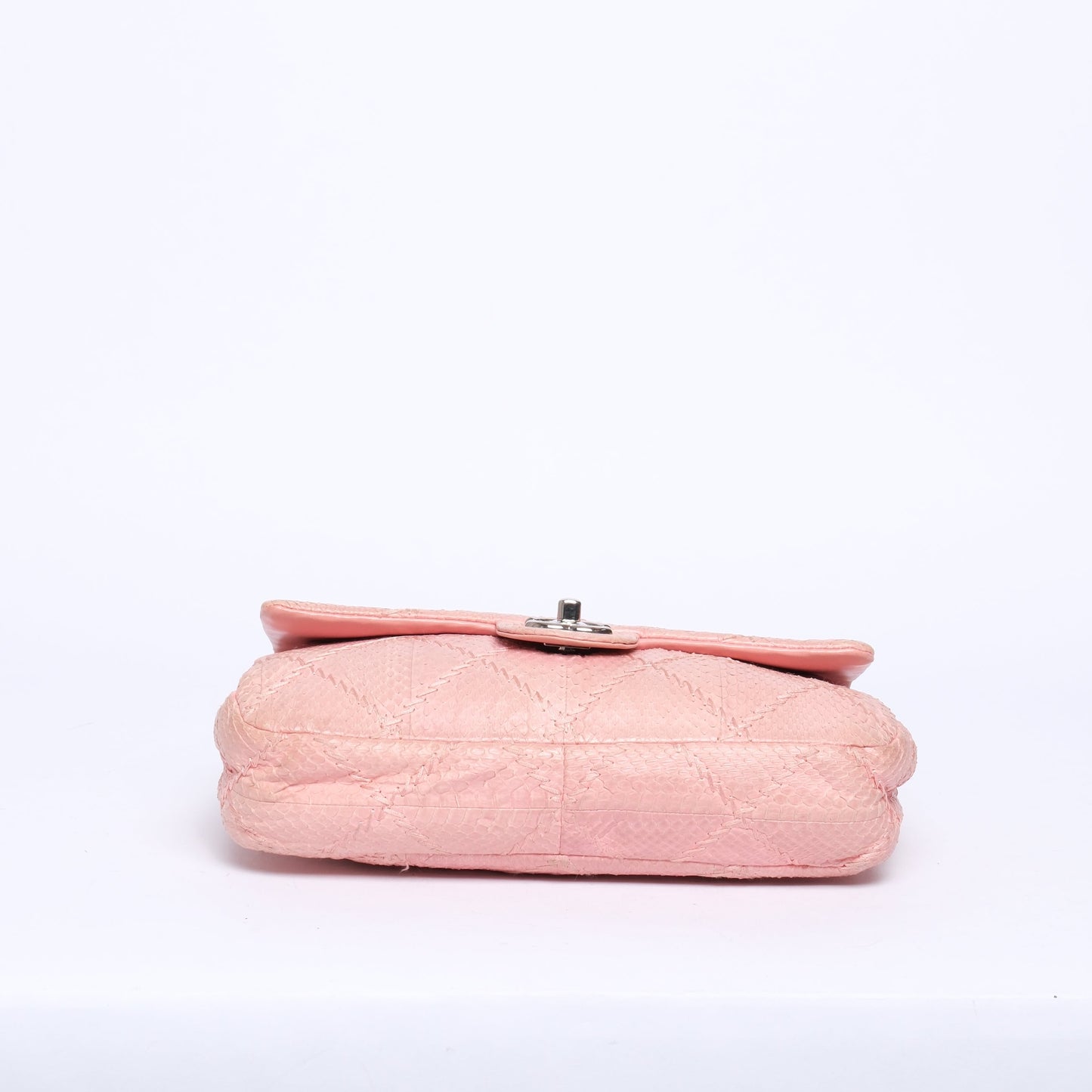 Chanel Pink Python Shoulder Flap Bag