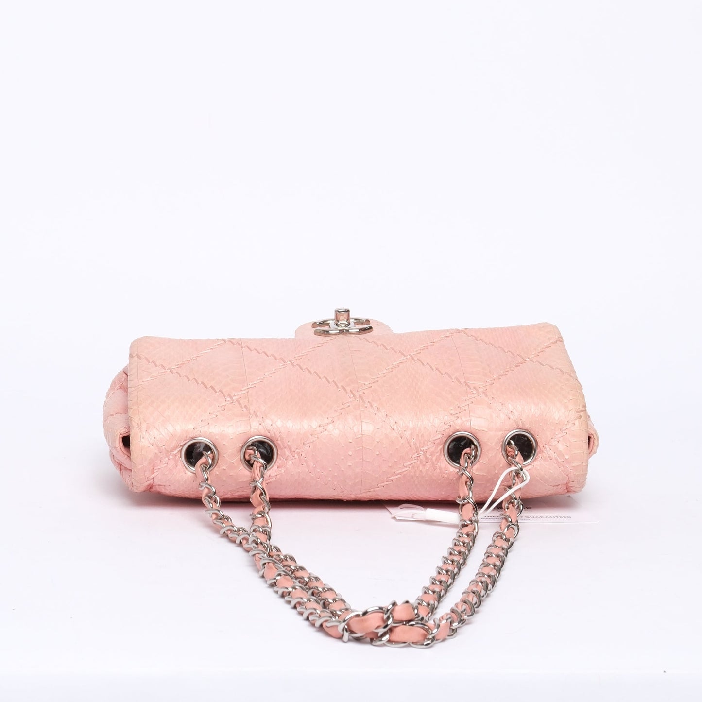 Chanel Pink Python Shoulder Flap Bag